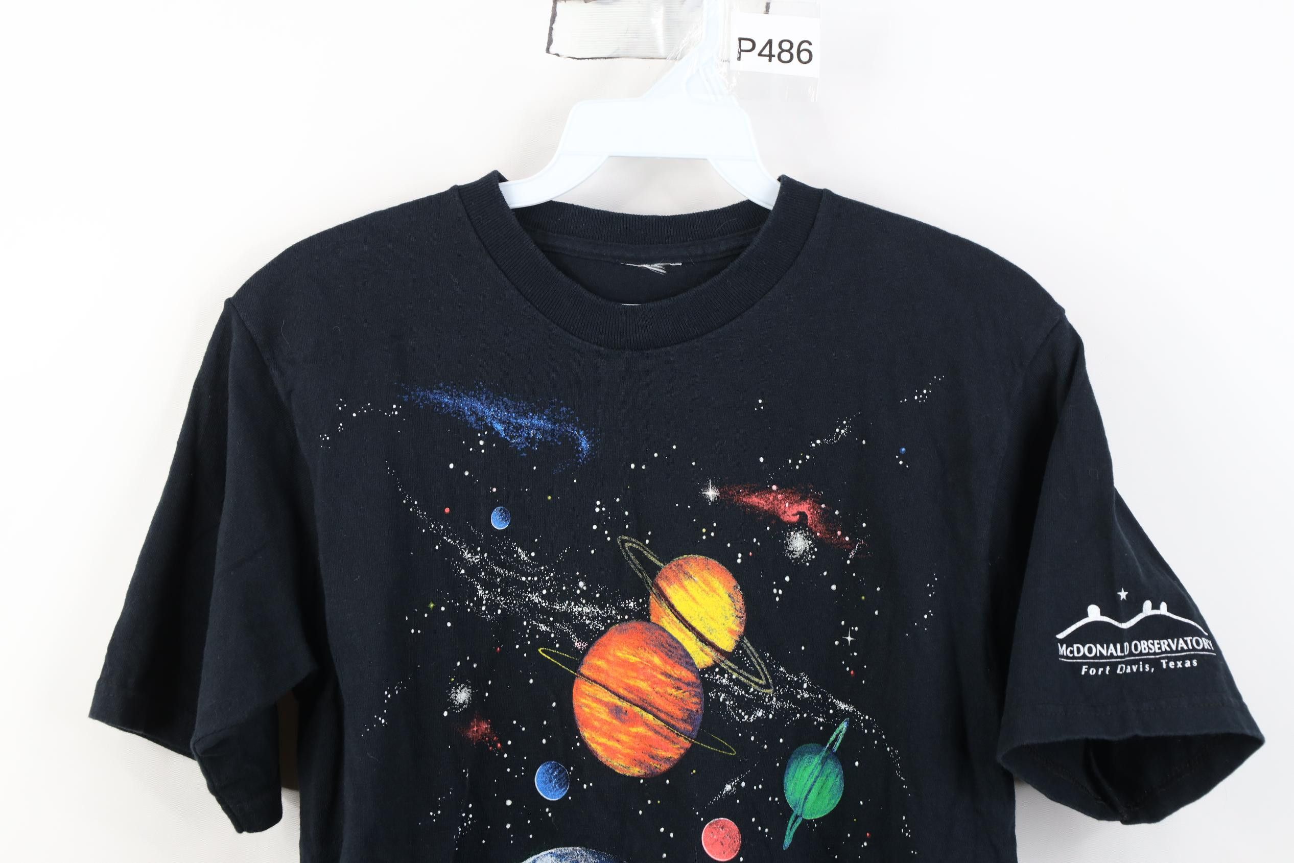 Vintage Vintage 90s Streetwear Space Planets Short Sleeve T-Shirt Size S / US 4 / IT 40 - 2 Thumbnail