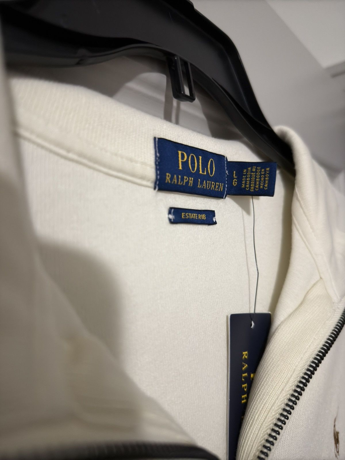 Polo Ralph Lauren Cream Polo zip up sweater Size US L / EU 52-54 / 3 - 2 Thumbnail