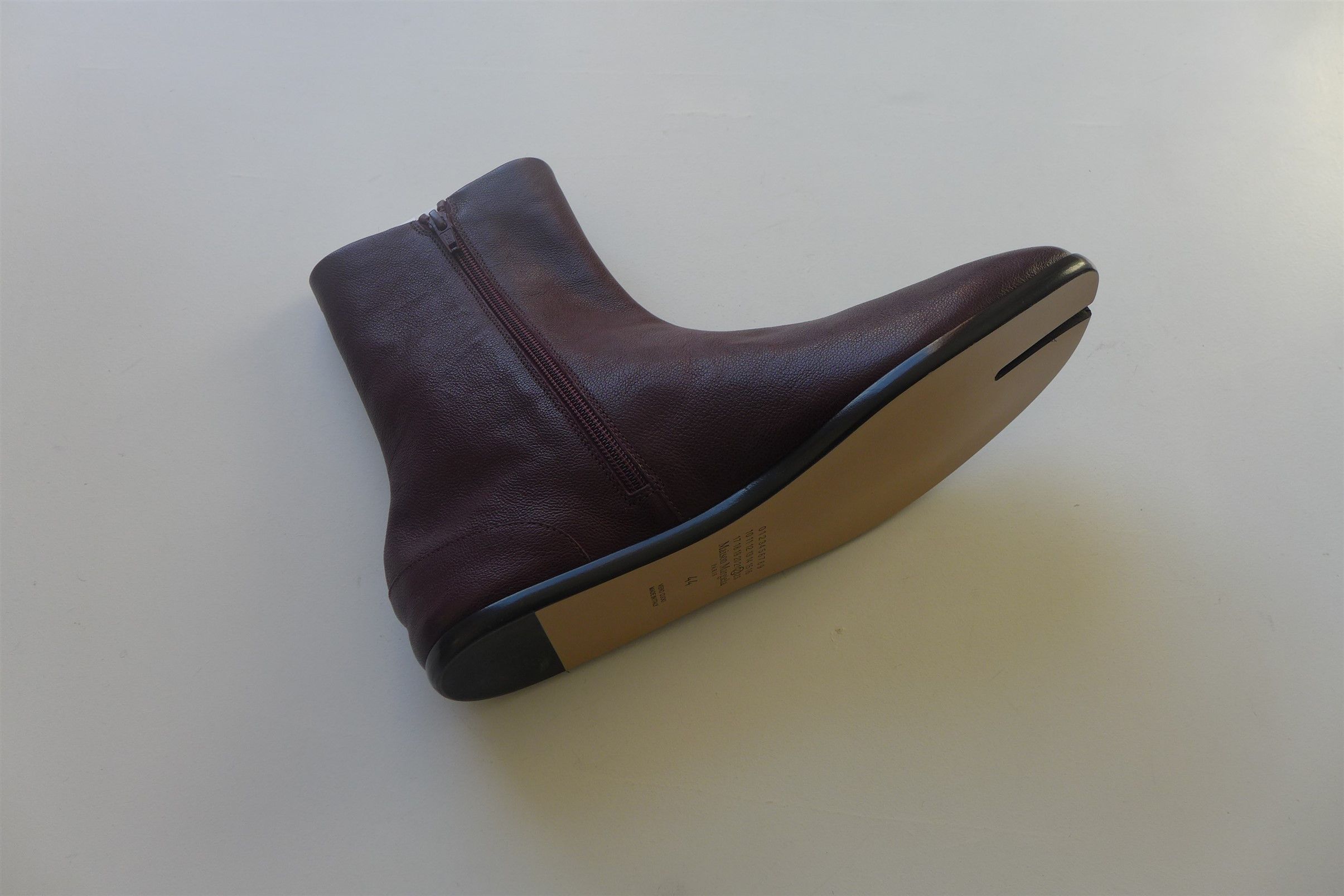 Maison Margiela Margiela Tabi Ankle Boots - Burgundy Camel Leather Size US 11 / EU 44 - 17 Thumbnail
