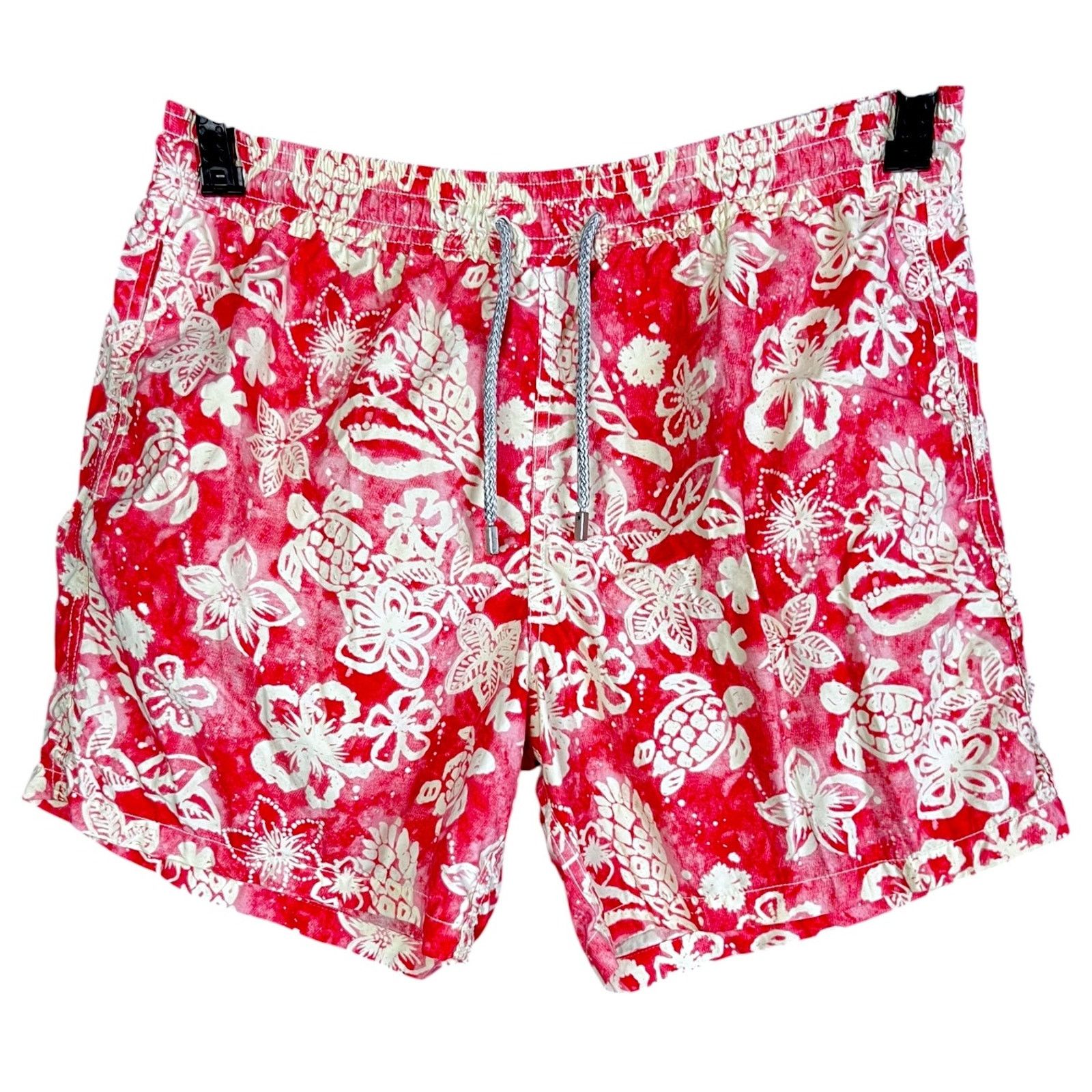 Vilebrequin Vilebrequin Red & White Turtle Board Shorts -$350 Retail- XL Size US 36 / EU 52 - 1 Thumbnail
