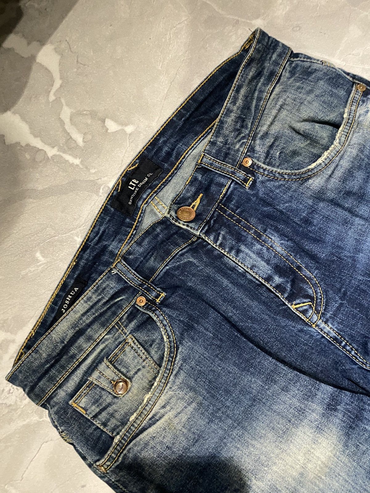Japanese Brand Archive Washed Darkwear Slim Denim / Japan Vibe Size US 33 - 5 Thumbnail