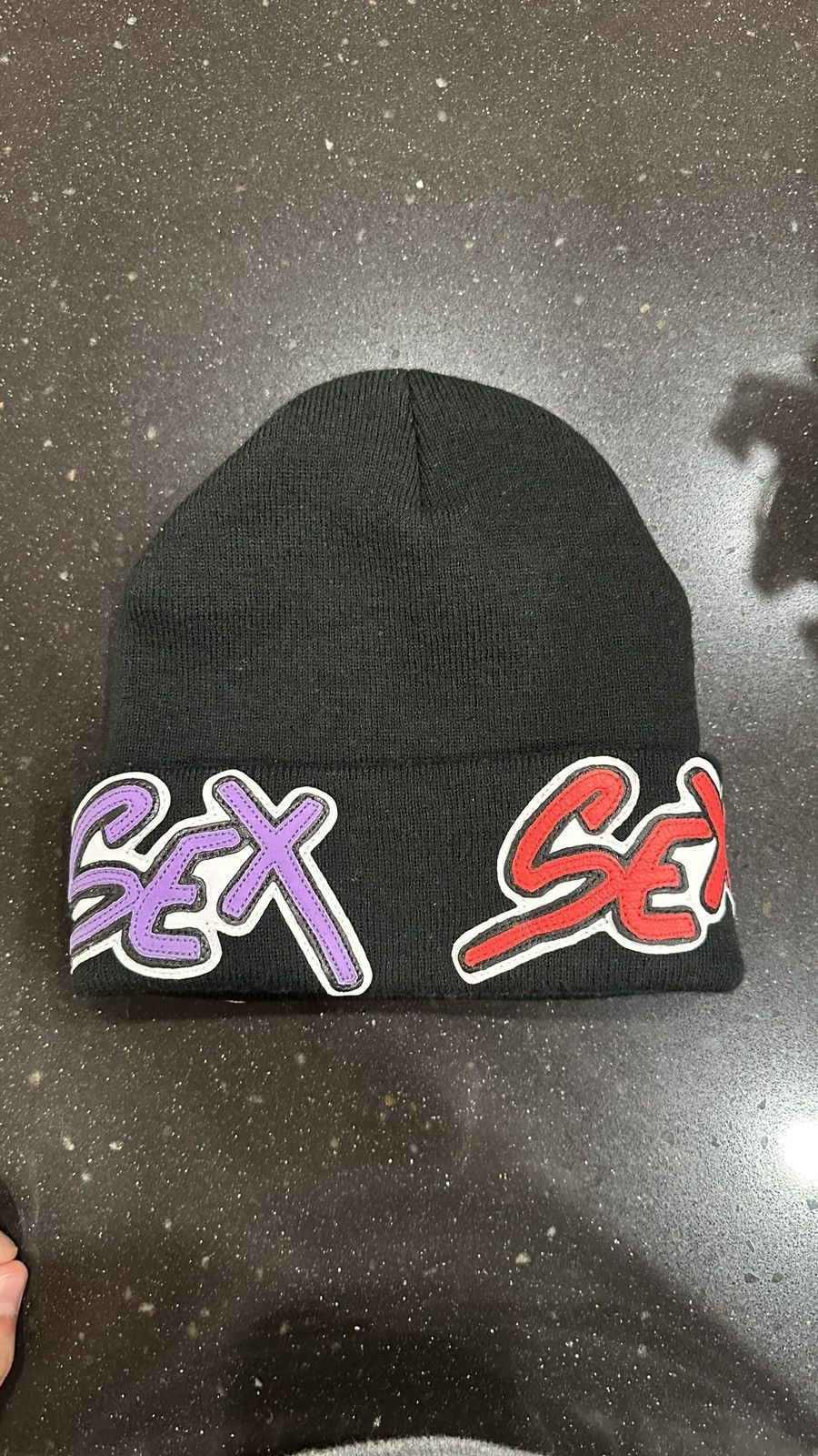 Chrome Hearts Chrome Hearts Multi Patch Sex Beanie | Grailed
