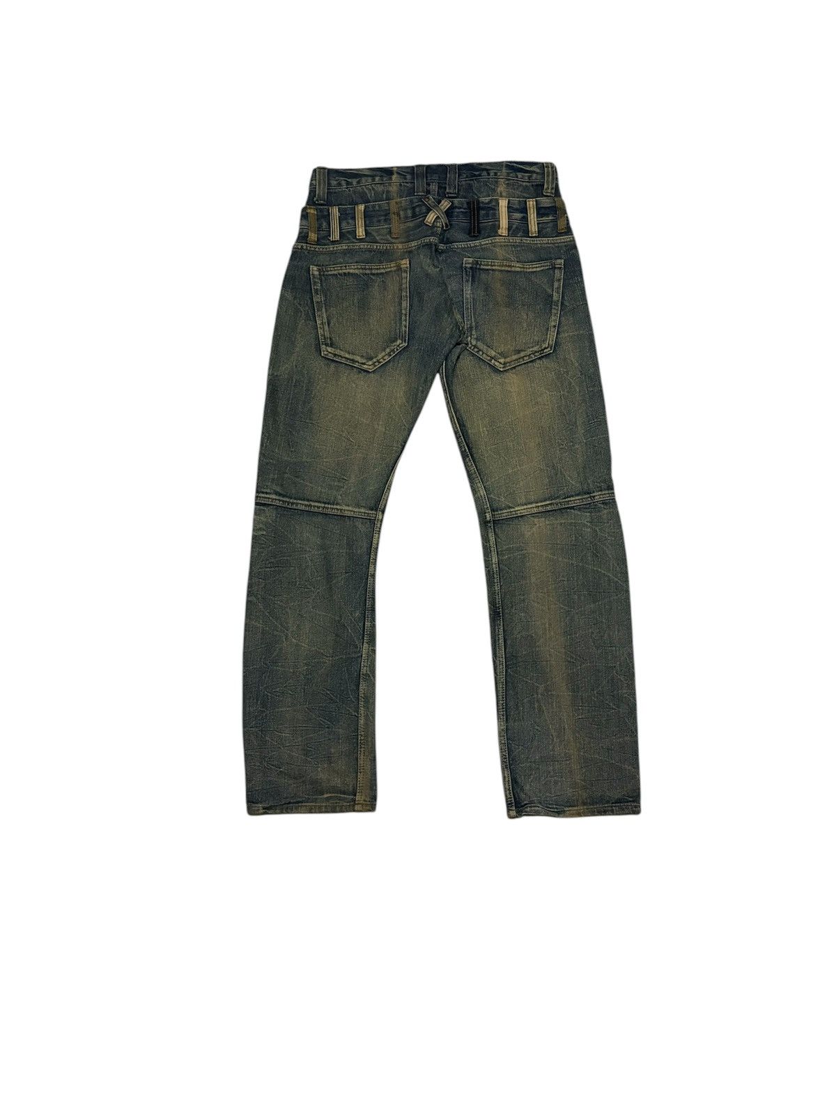 Japanese Brand × Vintage Japanese International World Streetwear Double Waist Jeans Size US 34 / EU 50 - 9 Thumbnail