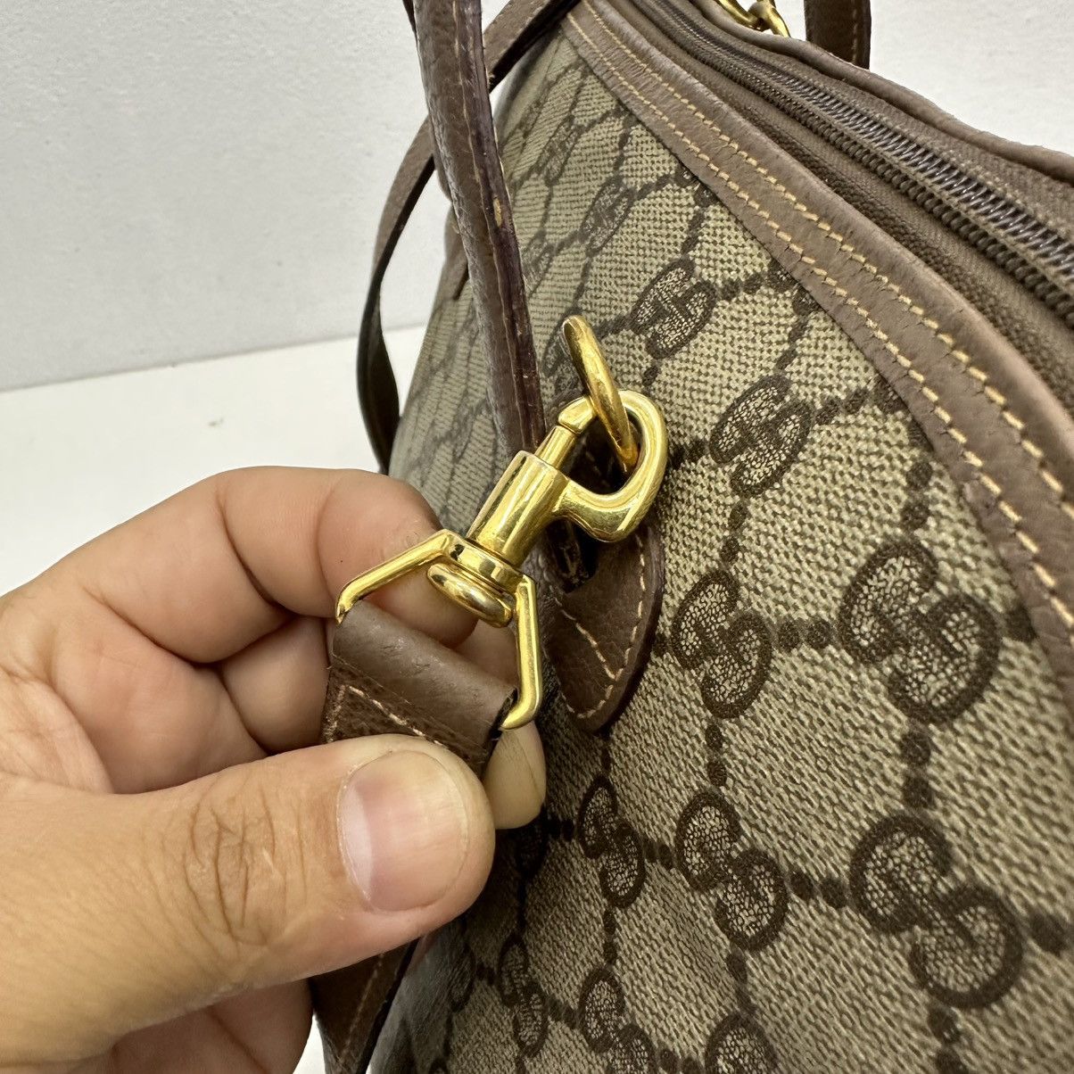 Vintage ‼️YES‼️ AUTHENTIC VINTAGE GUCCI CLASSIC MONOGRAM DONE BAG Size ONE SIZE - 11 Thumbnail