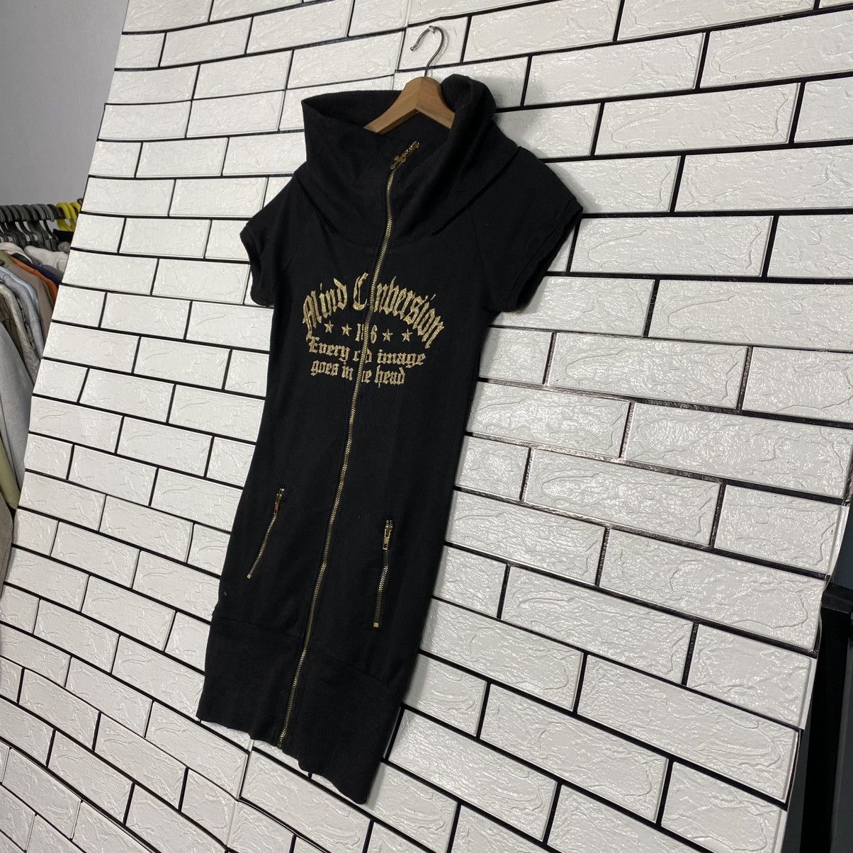 Japanese Brand 📌Full Zipper Sweater Punk Design Bondage Bones Design Size US L / EU 52-54 / 3 - 3 Thumbnail