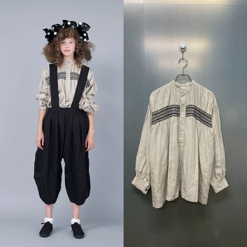 CDG Girl Linen Long Sleeve Shirt - dmc