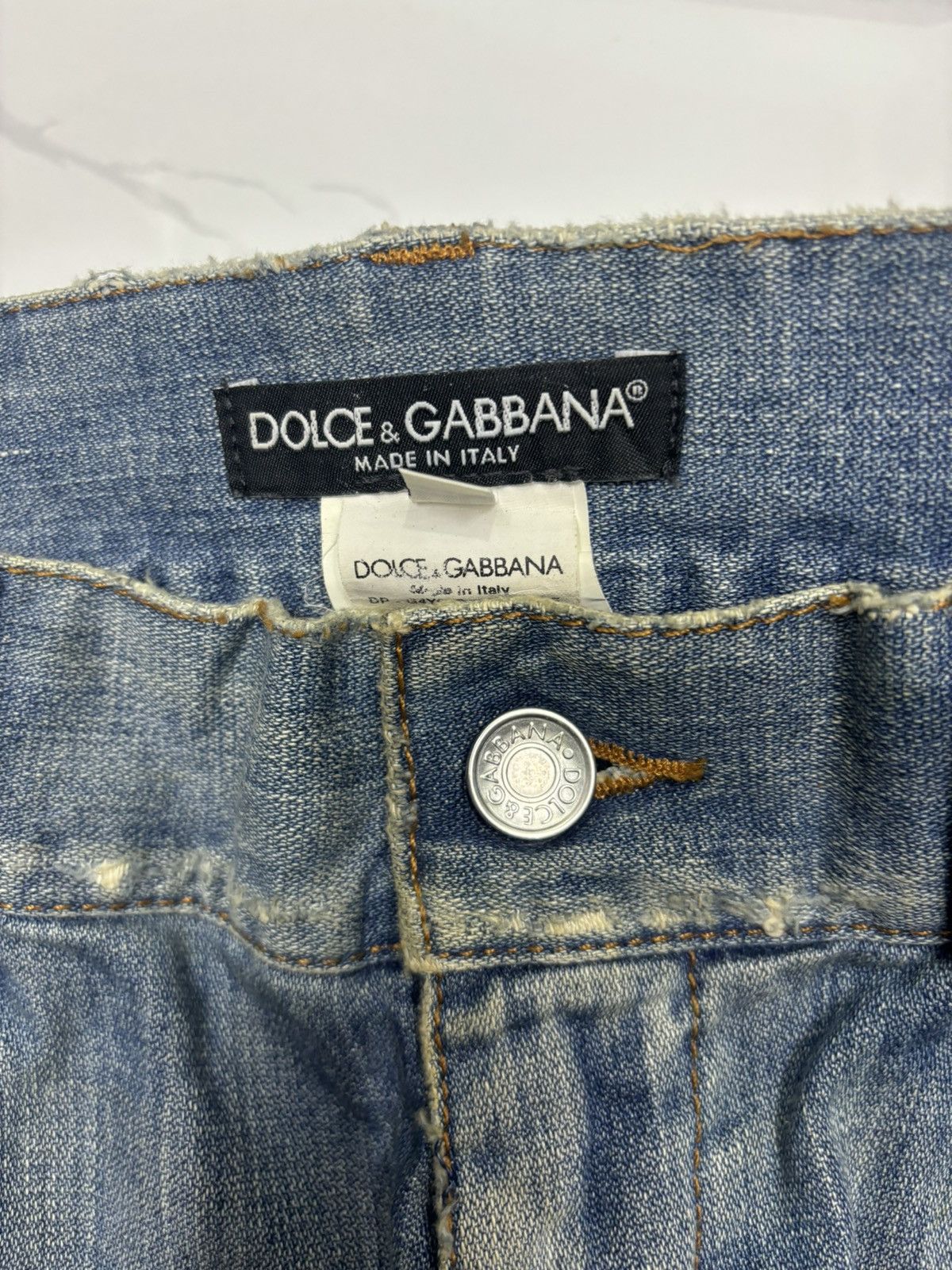 Dolce & Gabbana DOLCE & GABBANA RUSTY DISTRESSED RIPS DENIM JEANS Size US 34 / EU 50 - 9 Thumbnail