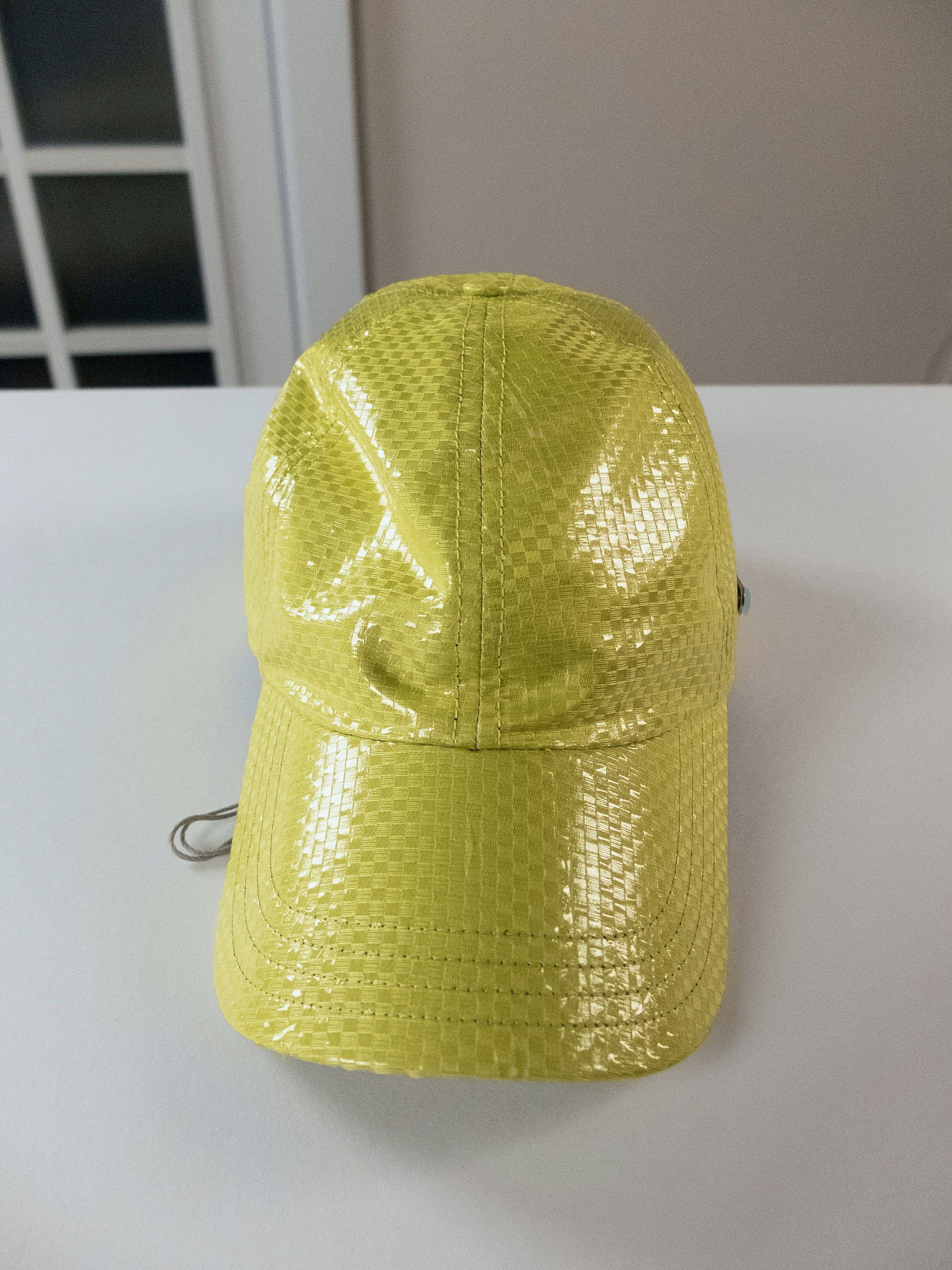 Alexander McQueen ALEXANDER MCQUEEN yellow Tarpaulin silk baseball cap Medium Size ONE SIZE - 2 Thumbnail