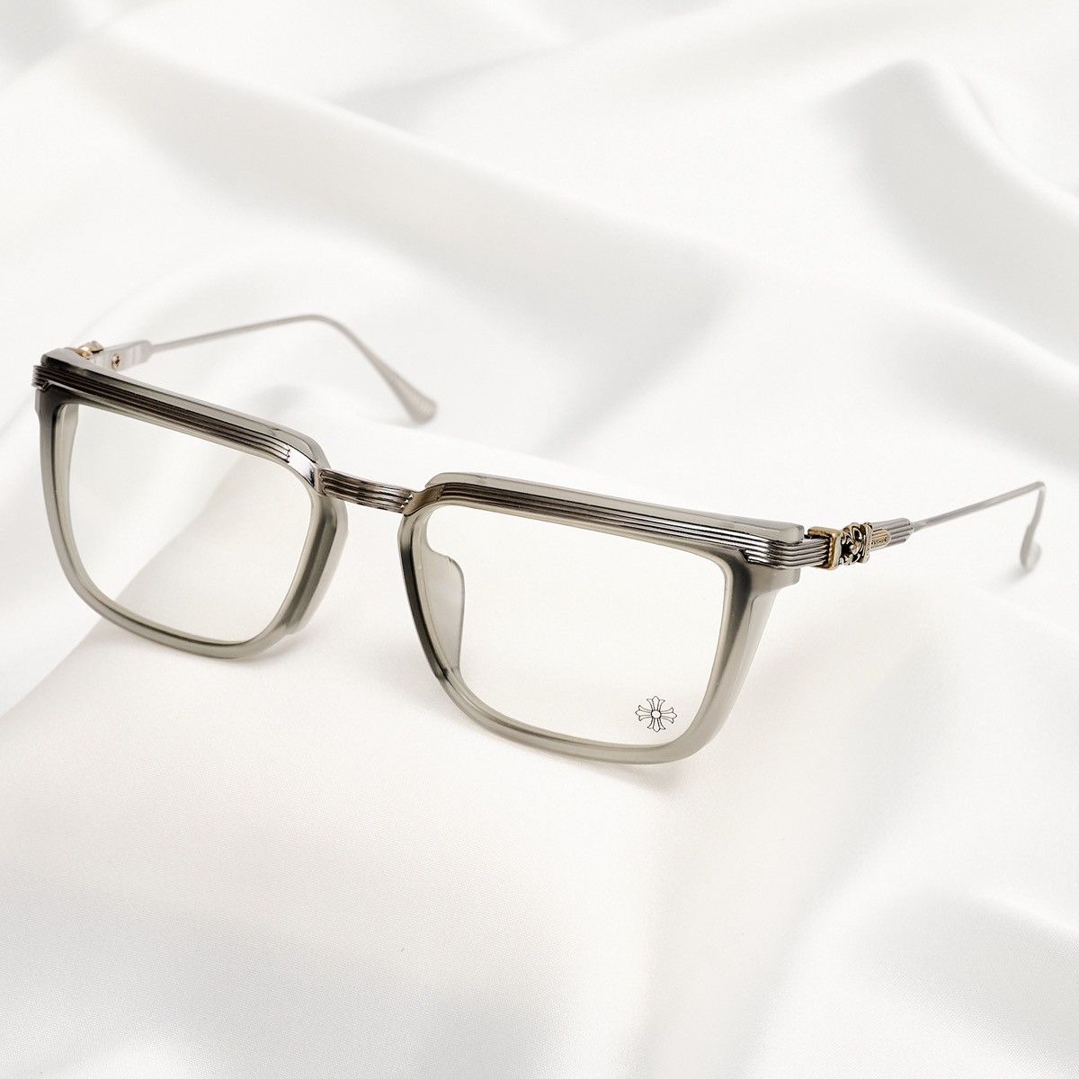 Chrome Hearts CHROME HEARTS TRYDIXAGAIN MATTE GRAY GLASSES Size ONE SIZE - 2 Thumbnail