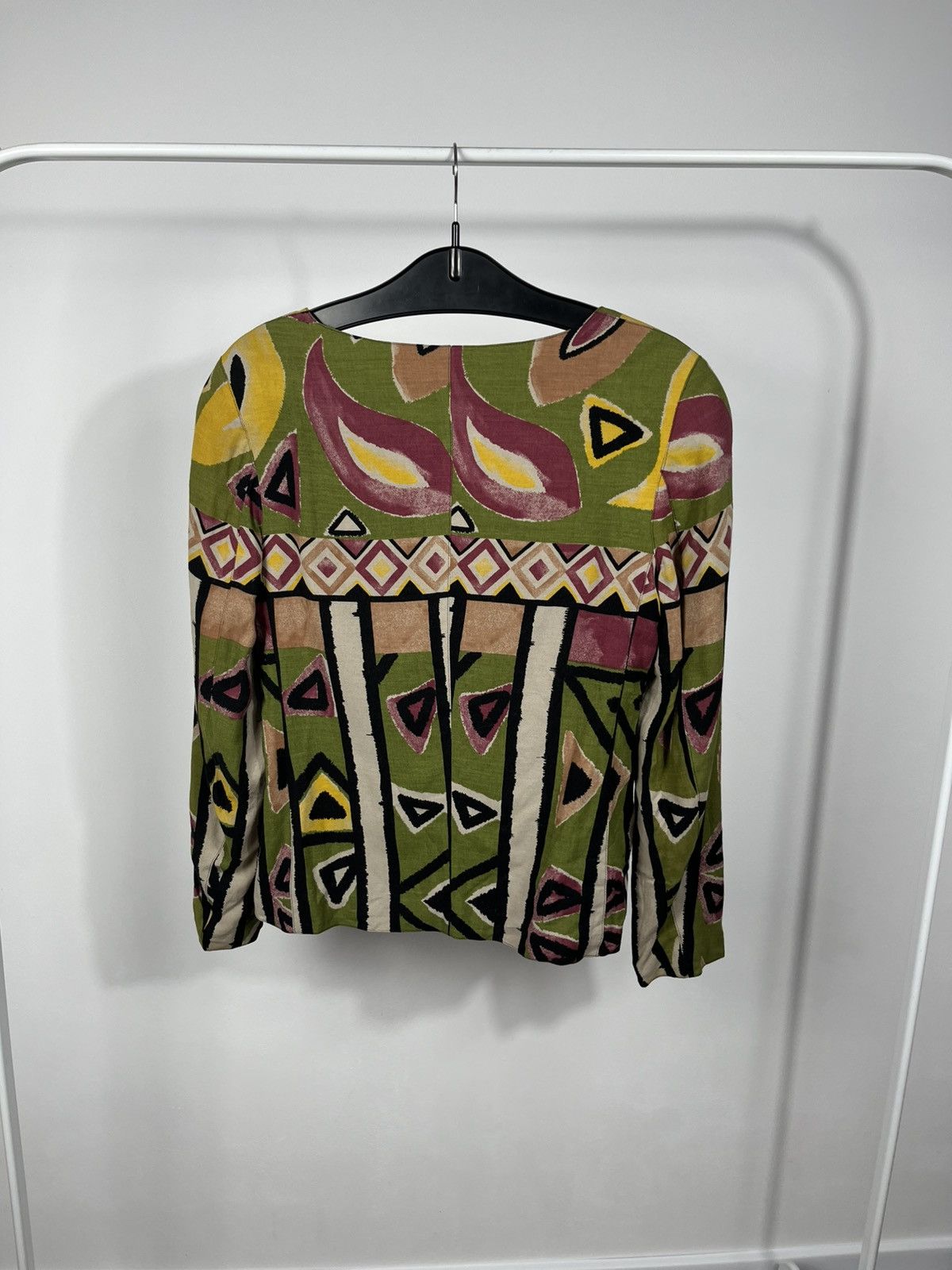 Wolford Wolford Vintage Abstract Blouse UK 12 Made in Austria Size M / US 6-8 / IT 42-44 - 12 Thumbnail