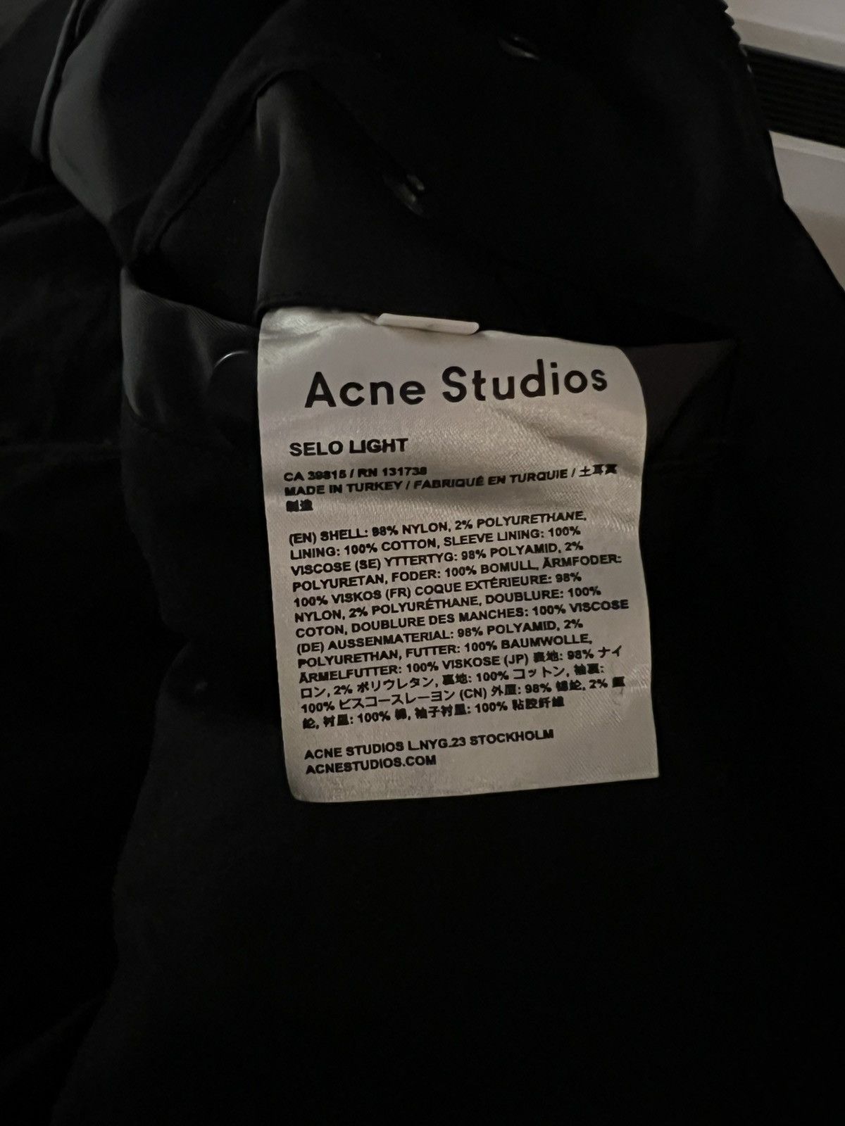 Acne Studios Selo Bomber Size US S / EU 44-46 / 1 - 4 Thumbnail