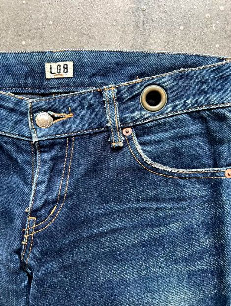 Le Grande Bleu (L.G.B.) L.G.B. (Le Grand Bleu) Early Washed Denim Jeans Size US 39 - 4 Thumbnail