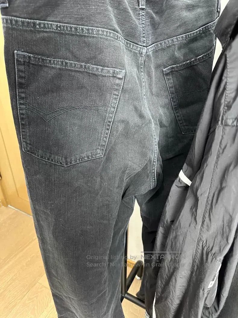 Balenciaga Balenciaga size XS Drawstring Denim Pants with Washed Blac Size US 27 - 2 Thumbnail