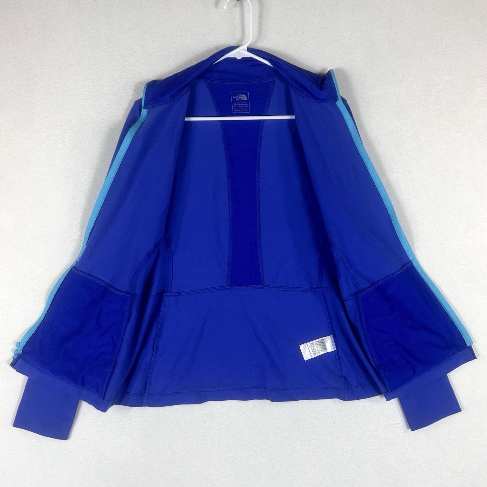The North Face VINTAGE The North Face Vapor Wick Running Jacket Womens Small Full Zip Up Blue Stretch Size S / US 4 / IT 40 - 4 Thumbnail