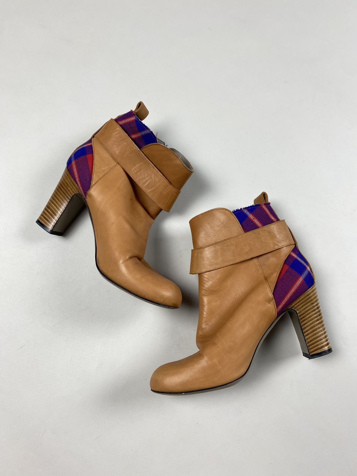 Vivienne Westwood Vivienne Westwood Anglomania leather tartan heeled boots Size US 6 / IT 36 - 5 Thumbnail