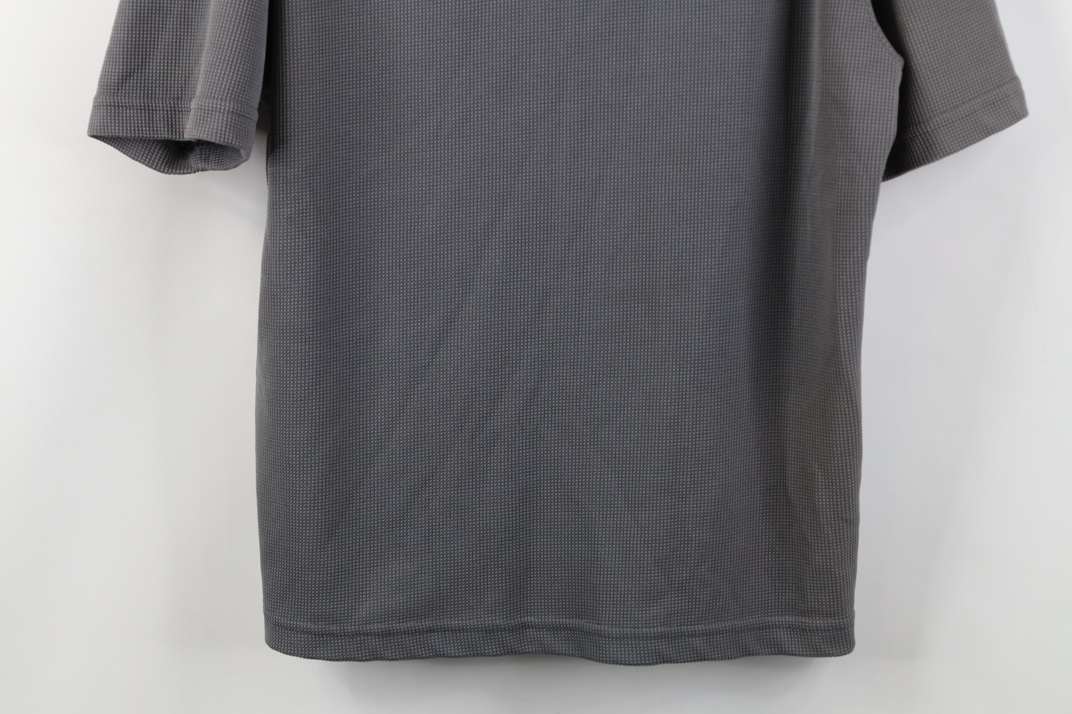 Vintage Vintage 90s Y2K Streetwear Thermal Waffle Knit T-Shirt Gray Size US L / EU 52-54 / 3 - 3 Thumbnail