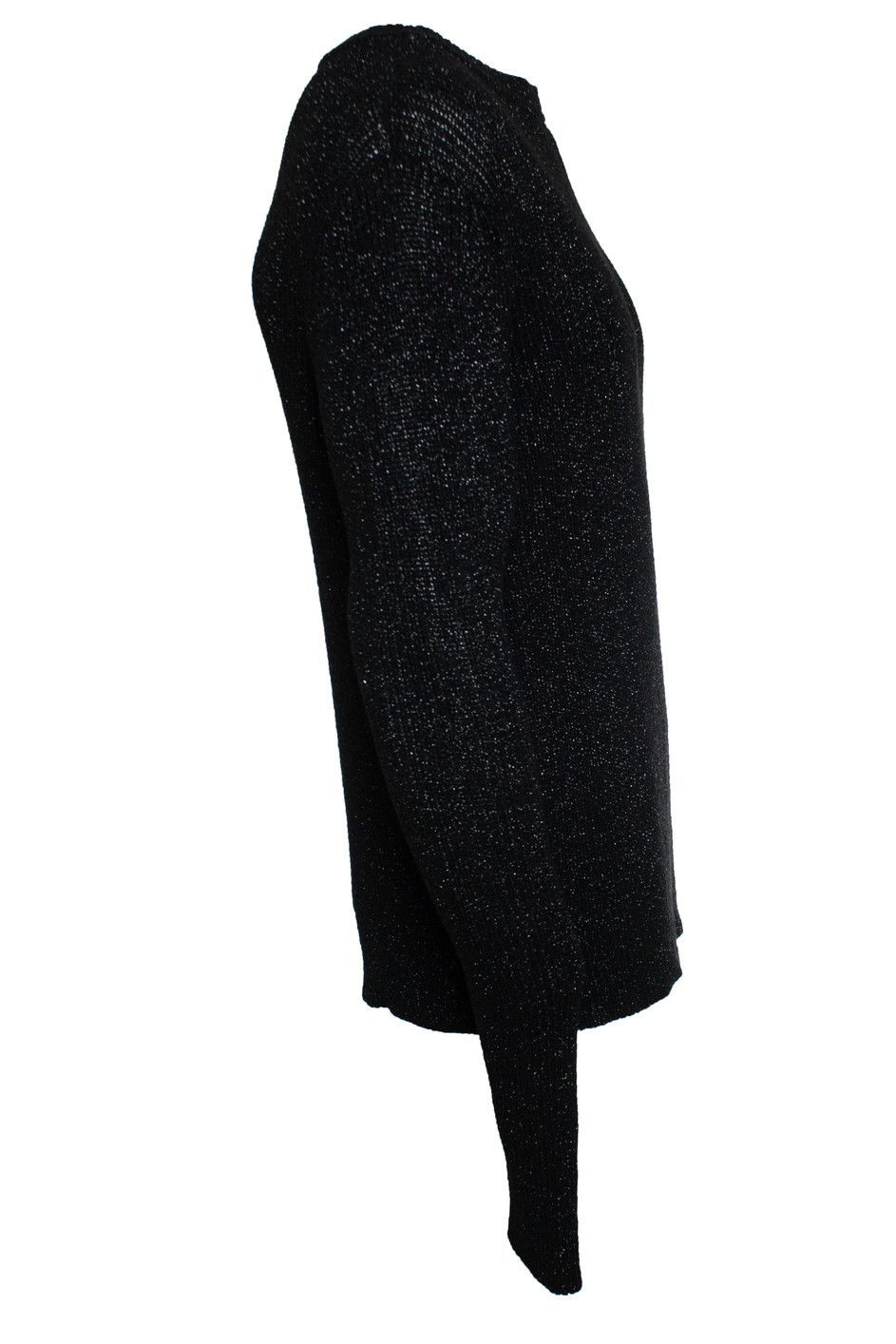 Saint Laurent Paris Saint Laurent, 2019 Black lurex sweater Size US XL / EU 56 / 4 - 3 Thumbnail