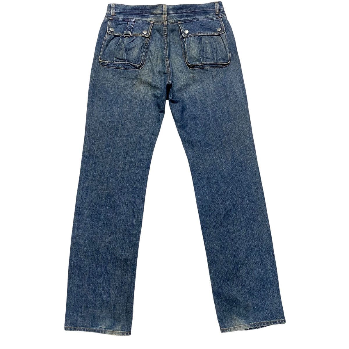 Vintage Vintage BIG JOHN Denim Cargo Pocket Jeans Size US 34 / EU 50 - 9 Thumbnail