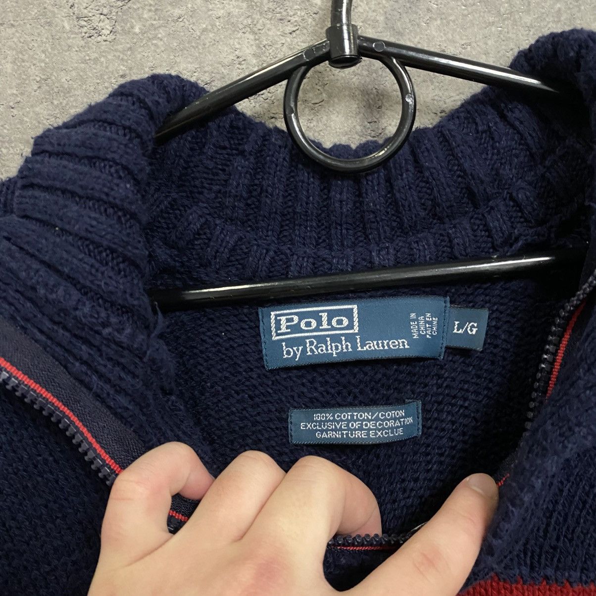 Polo Ralph Lauren Vintage Polo Ralph Lauren USA Flag 1/4 Zip Sweater Size US L / EU 52-54 / 3 - 10 Thumbnail