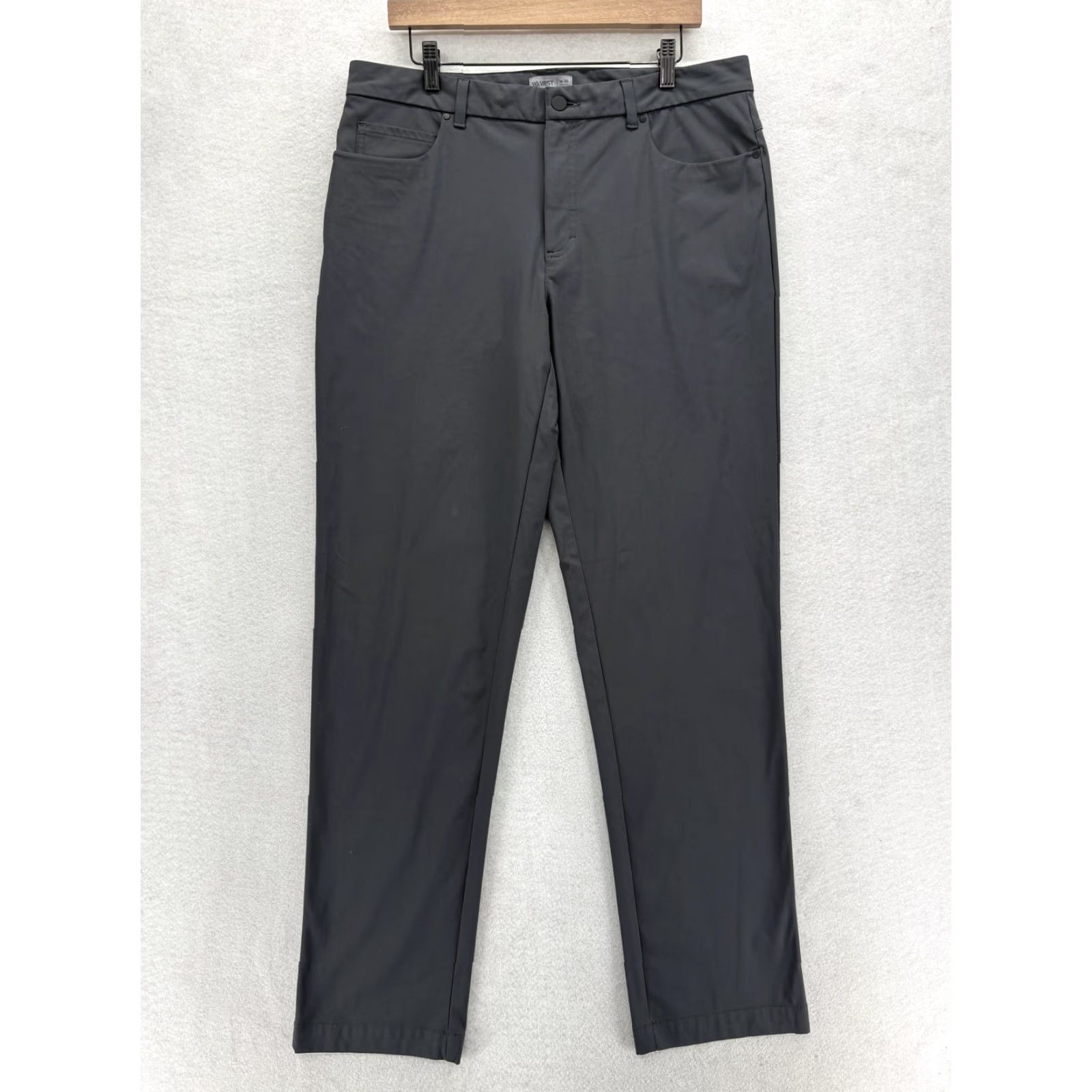 Vintage VRST Athletic Chino Pants 36x32 Mens Gray 5-Pocket Stretch Flat Front Casual Straight Pocket Design Size US 36 / EU 52 - 2 Thumbnail