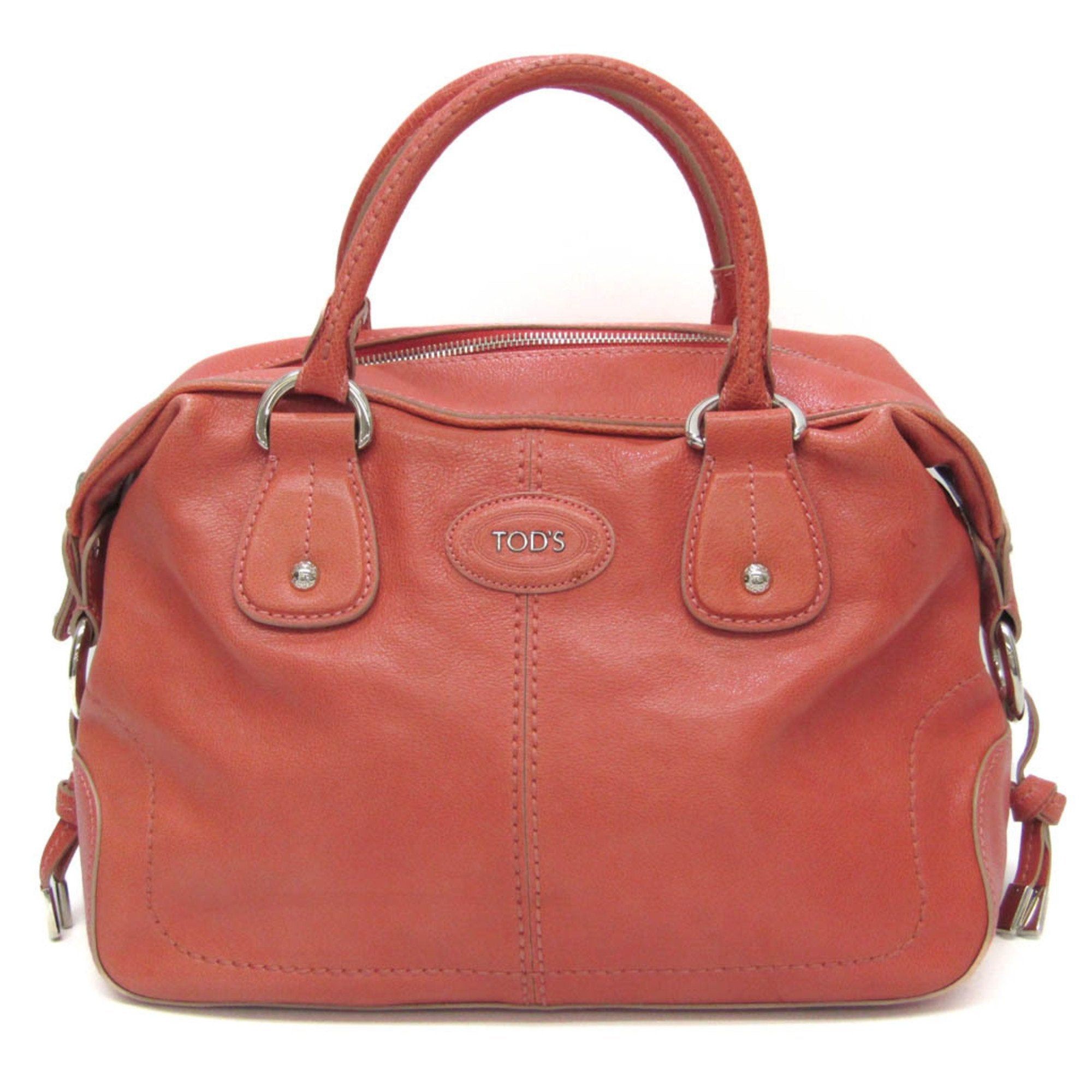 image of Tods Tod's Women's Leather Handbag Salmon Pink