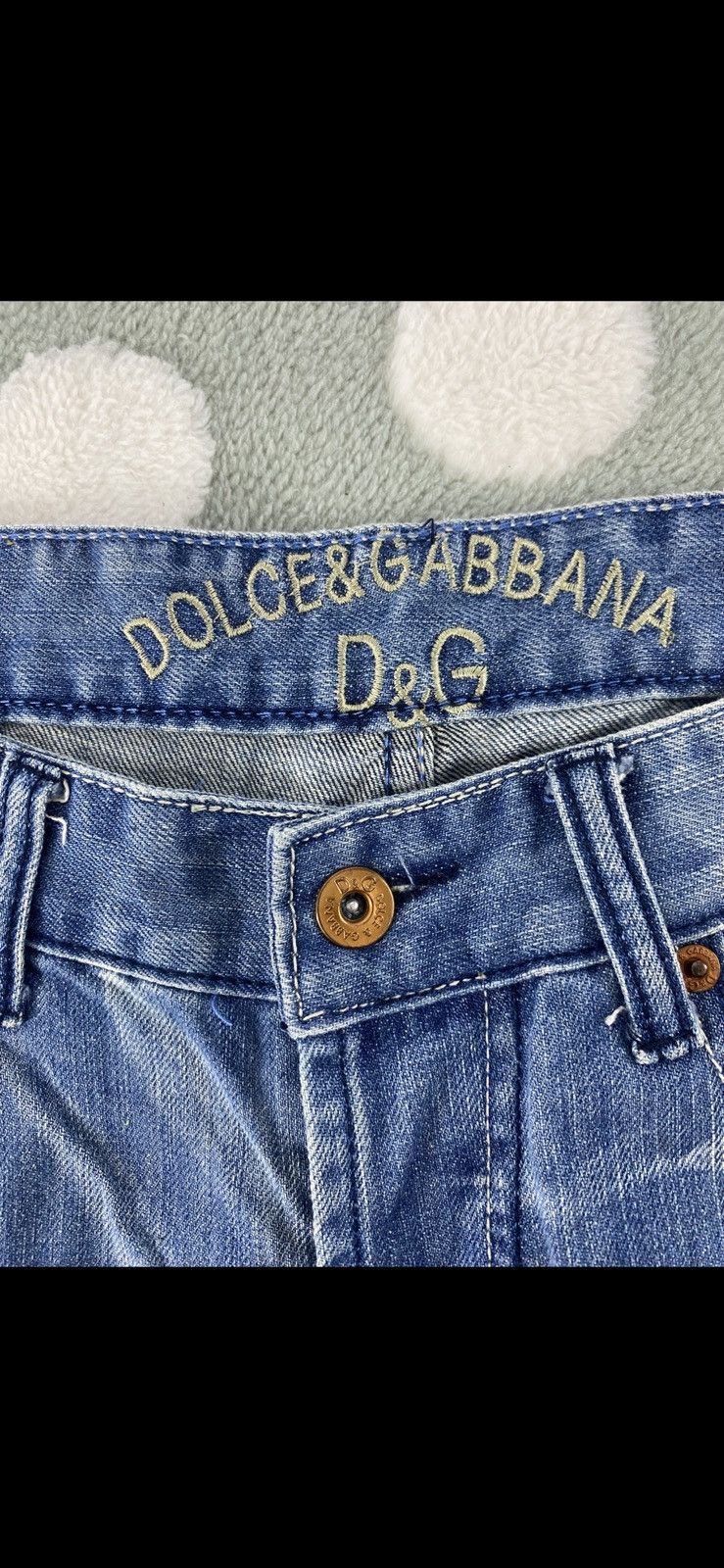 Dolce & Gabbana VINTAGE Y2K-era DOLCE &GABBANA JEANS BUTTONFLY Size US 34 / EU 50 - 24 Thumbnail
