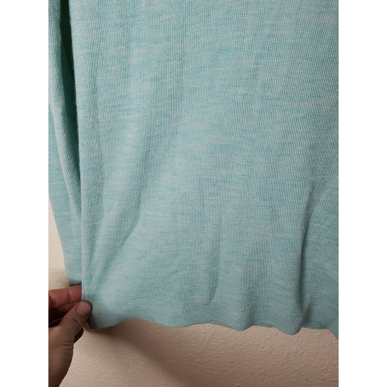Banana Republic Banana Republic Blue Vneck 100% Merino Wool Sweater small Size S / US 4 / IT 40 - 8 Thumbnail