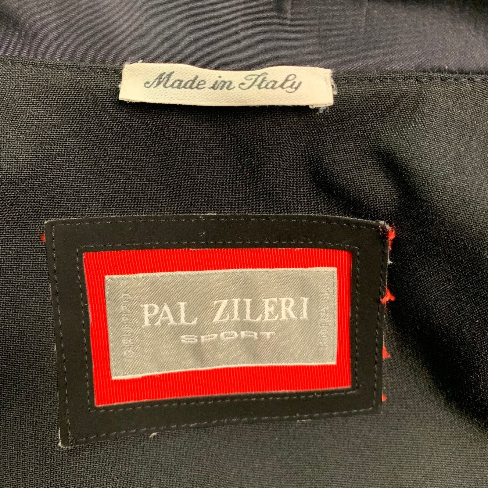 Pal Zileri PAL ZILERI Size 44 Navy Solid Polyester Blend Zip Up Jacket Size US XL / EU 56 / 4 - 4 Thumbnail