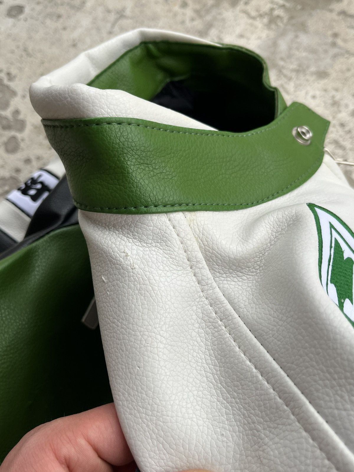 Japanese Brand Kawasaki Vintage Eco Leather PVC Motorcycle Racing Jacket Size US S / EU 44-46 / 1 - 22 Thumbnail