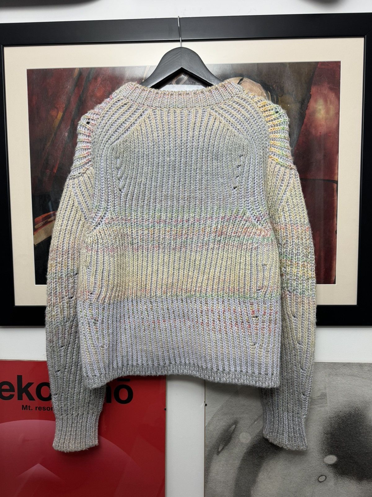 Acne Studios Acne Studios Zora Multicolour Knit Sweater Boxy Oversize Size US M / EU 48-50 / 2 - 2 Thumbnail