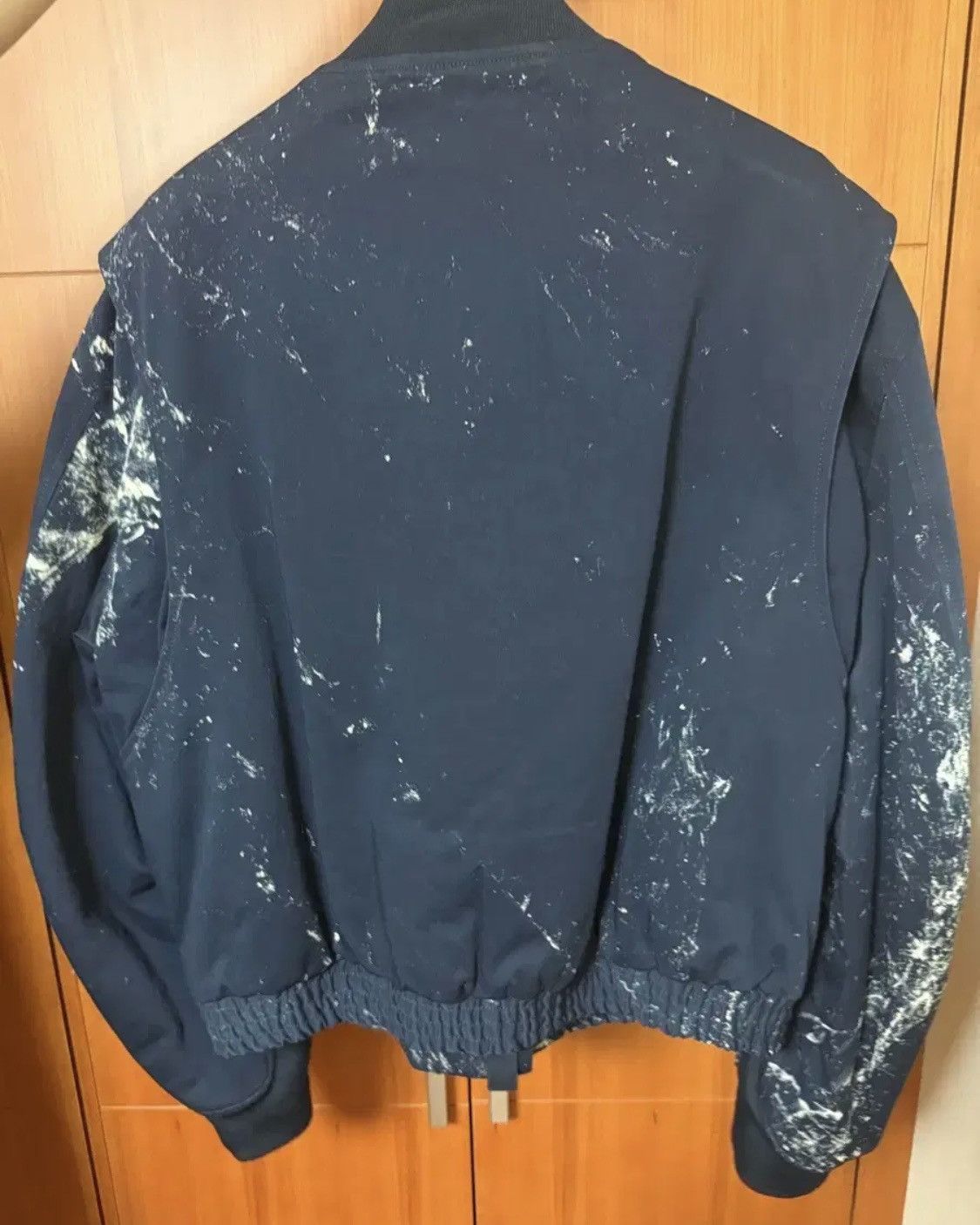 Maison Margiela Maison Margiela Painted Navy Bomber Jacket Size US S / EU 44-46 / 1 - 2 Thumbnail