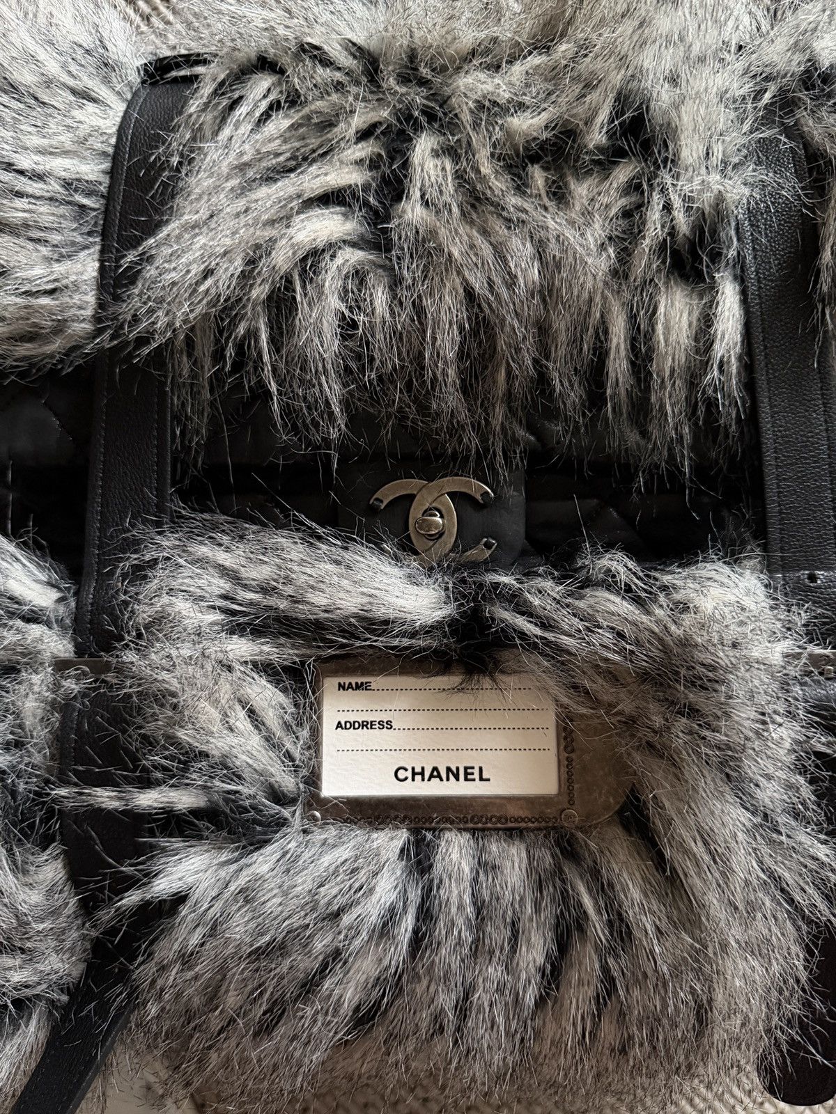 Chanel Chanel 2010 Fantasy Furs Grey Backpack Size ONE SIZE - 7 Thumbnail