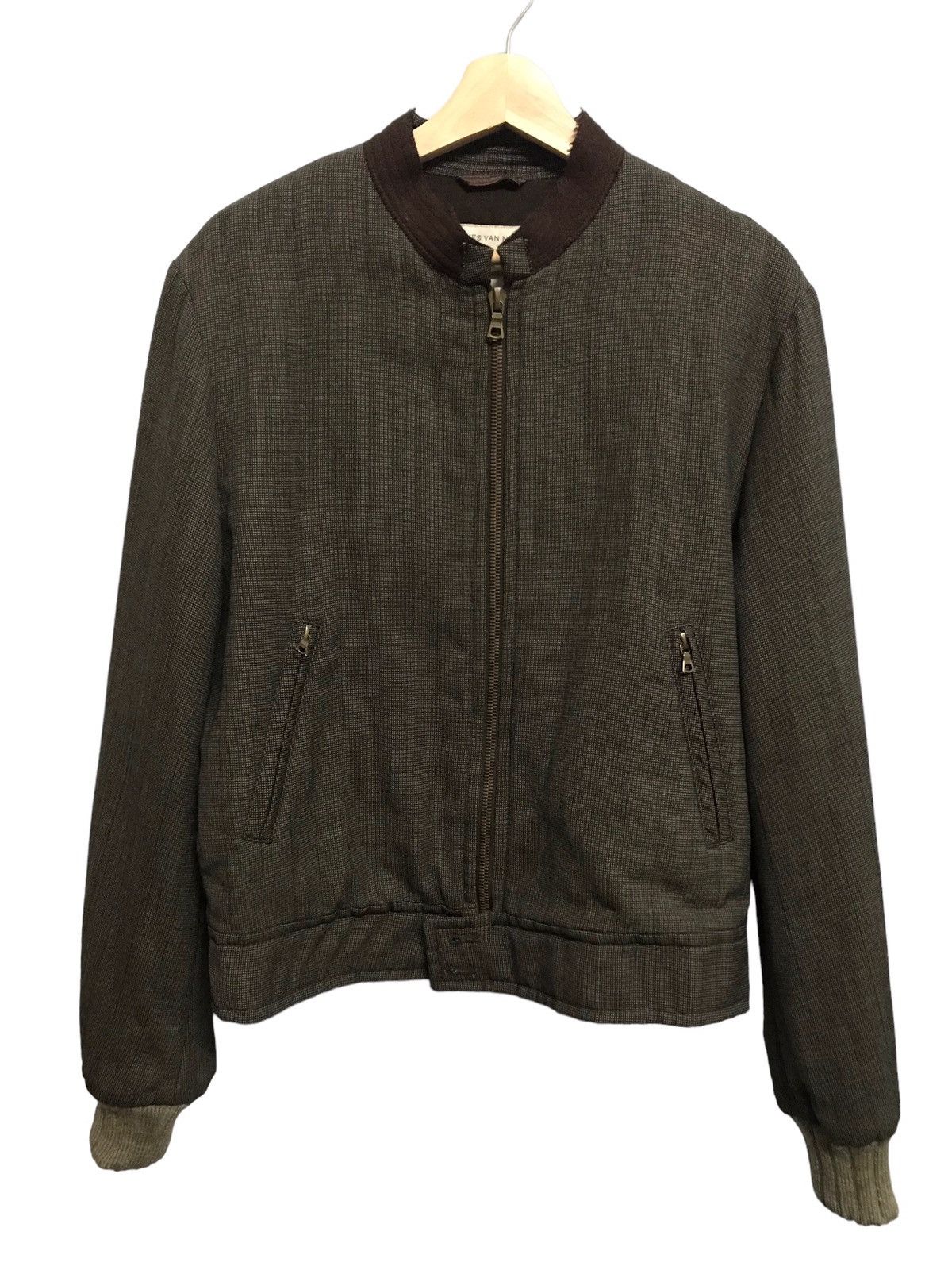 image of Dries Van Noten Zipper Jacket in Grey, Men's (Size Medium)