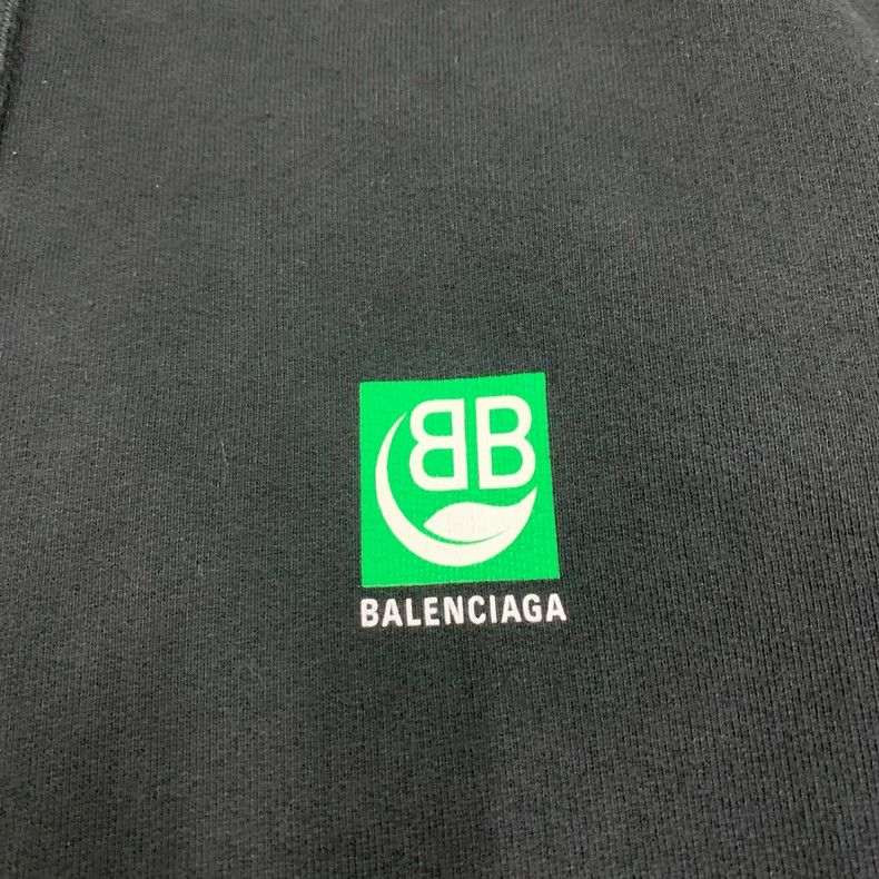 Balenciaga Balenciaga Black Eco-Hoodie Hoodie Size US M / EU 48-50 / 2 - 8 Thumbnail
