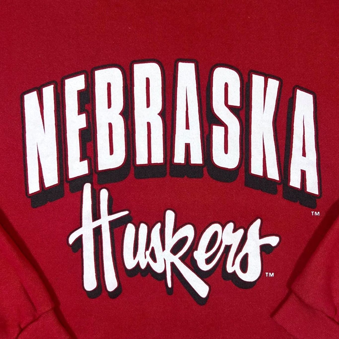 NCAA VINTAGE Nebraska Cornhuskers NCAA Made In USA College Red Sweatshirt L Men's Large 29" 21" 23" Graphic USA 90s Mens Size US L / EU 52-54 / 3 - 3 Thumbnail
