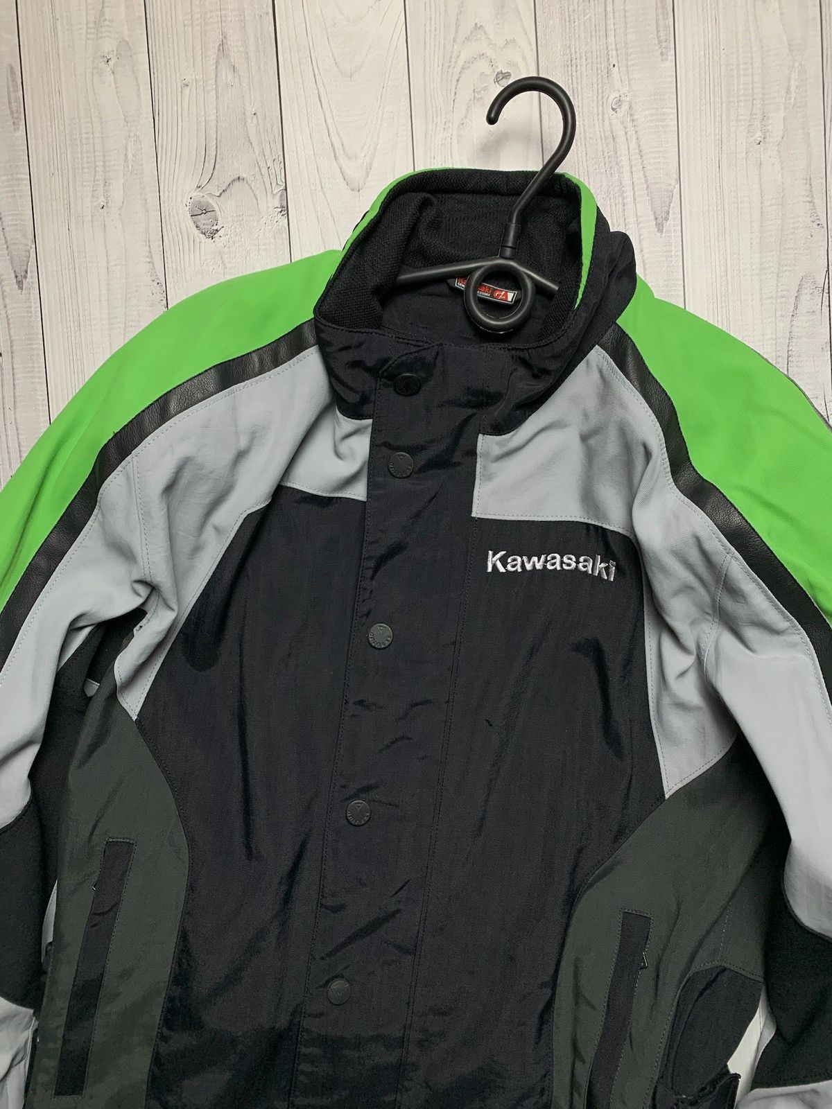 Vintage Vintage Kawasaki Moto jacket size logo green line Size US S / EU 44-46 / 1 - 3 Thumbnail