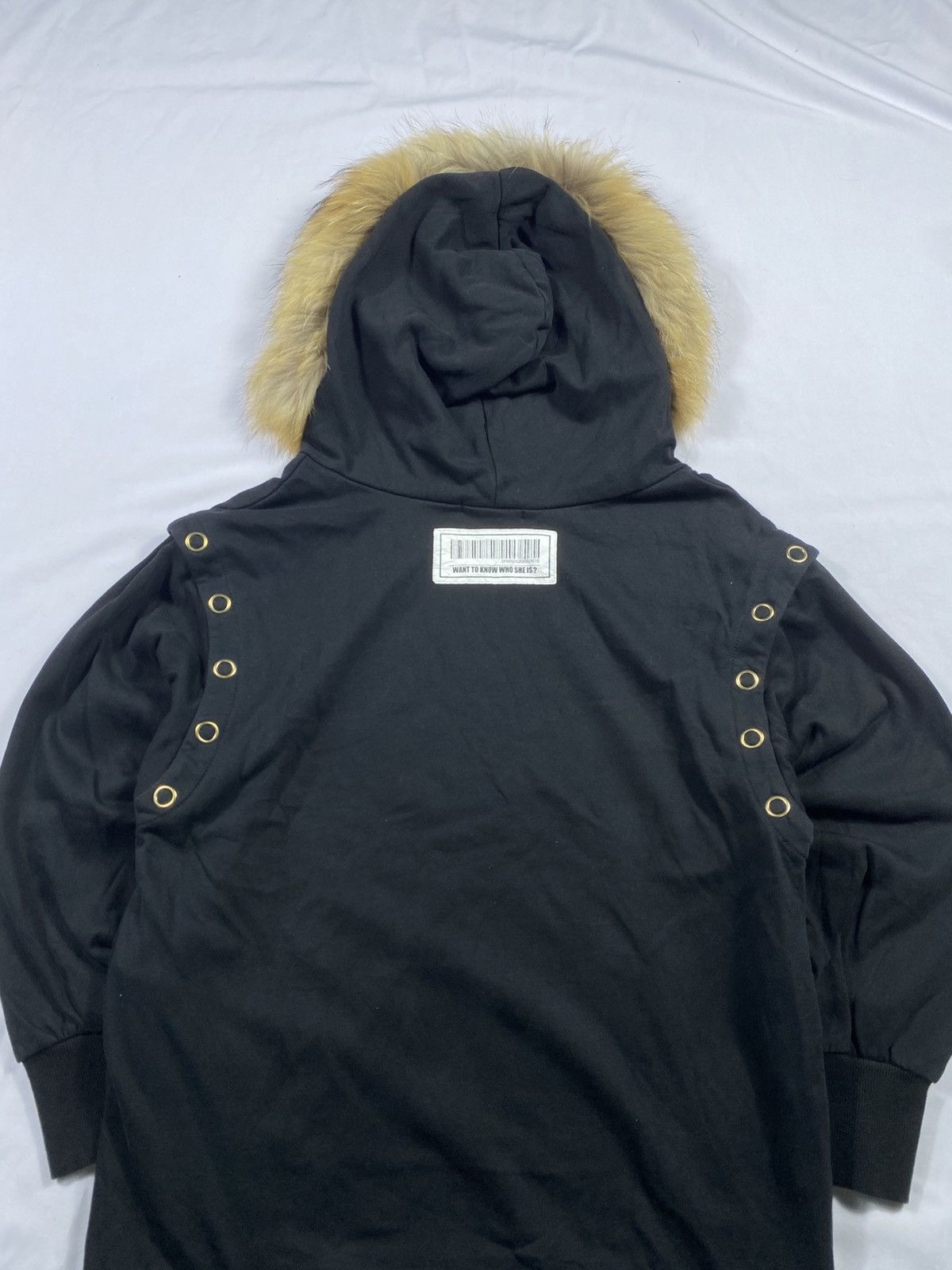 Hysteric Glamour Japanese Black Studed Gothic punk fur hoodie Size US L / EU 52-54 / 3 - 6 Thumbnail