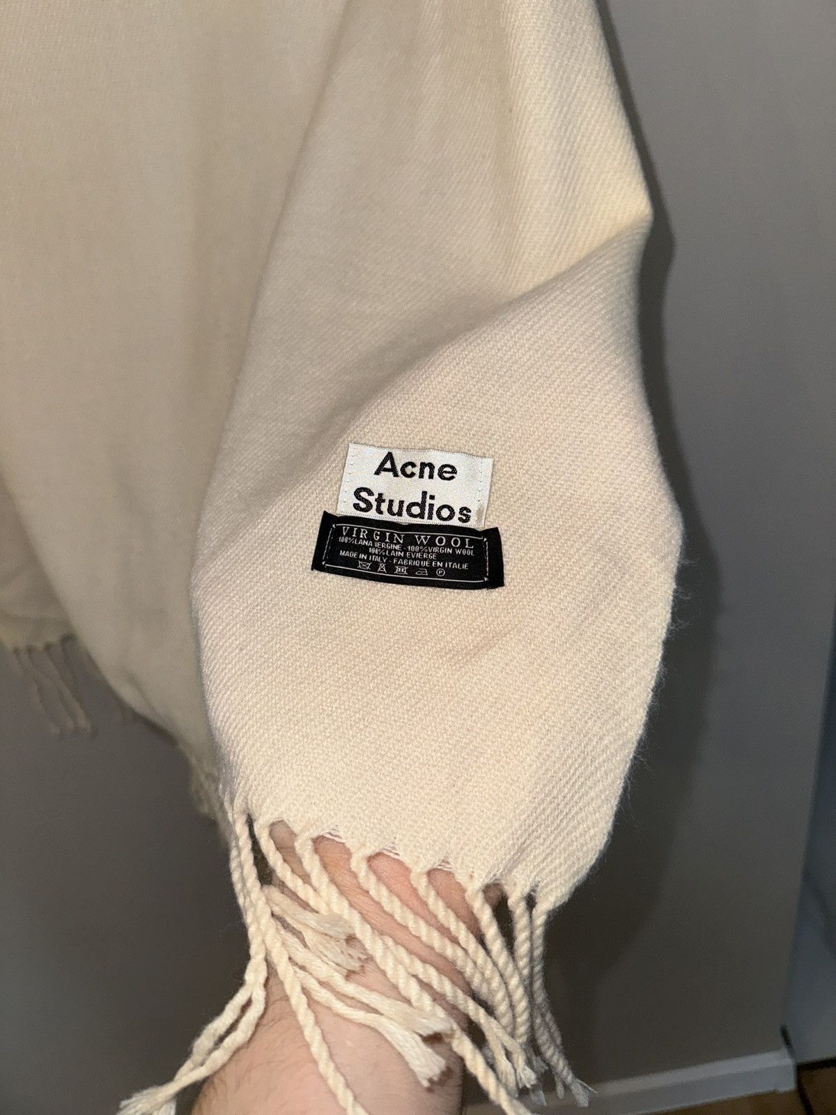Acne Studios beige wool scarf vintage rare