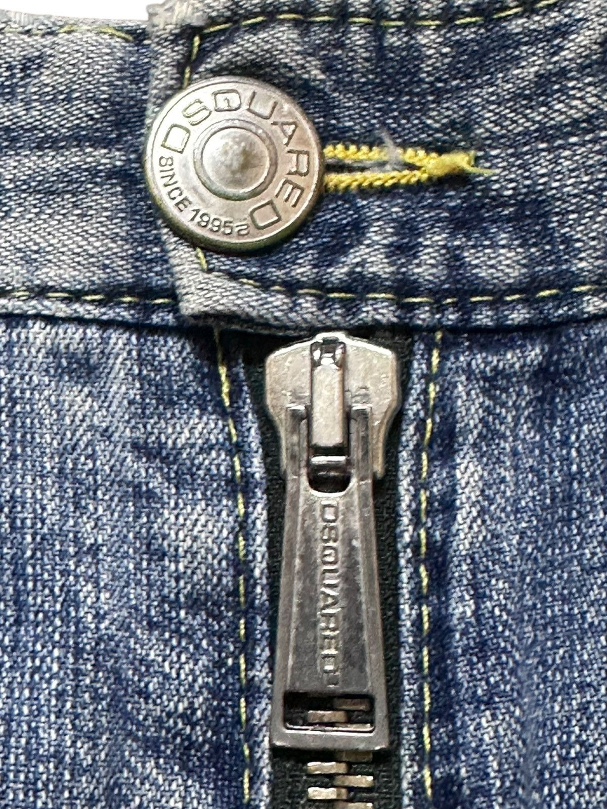 Dsquared2 Vintage Dsquared2 Curve Leg Faded Grunge Distressed Denim Size US 31 - 5 Thumbnail