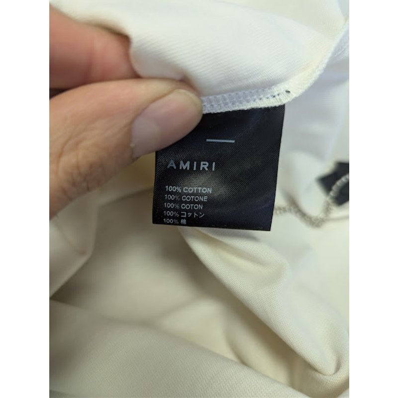 Amiri o1rshd1 Q:2 / Cheetah Logo T-shirt in Alabaster Size US M / EU 48-50 / 2 - 19 Thumbnail