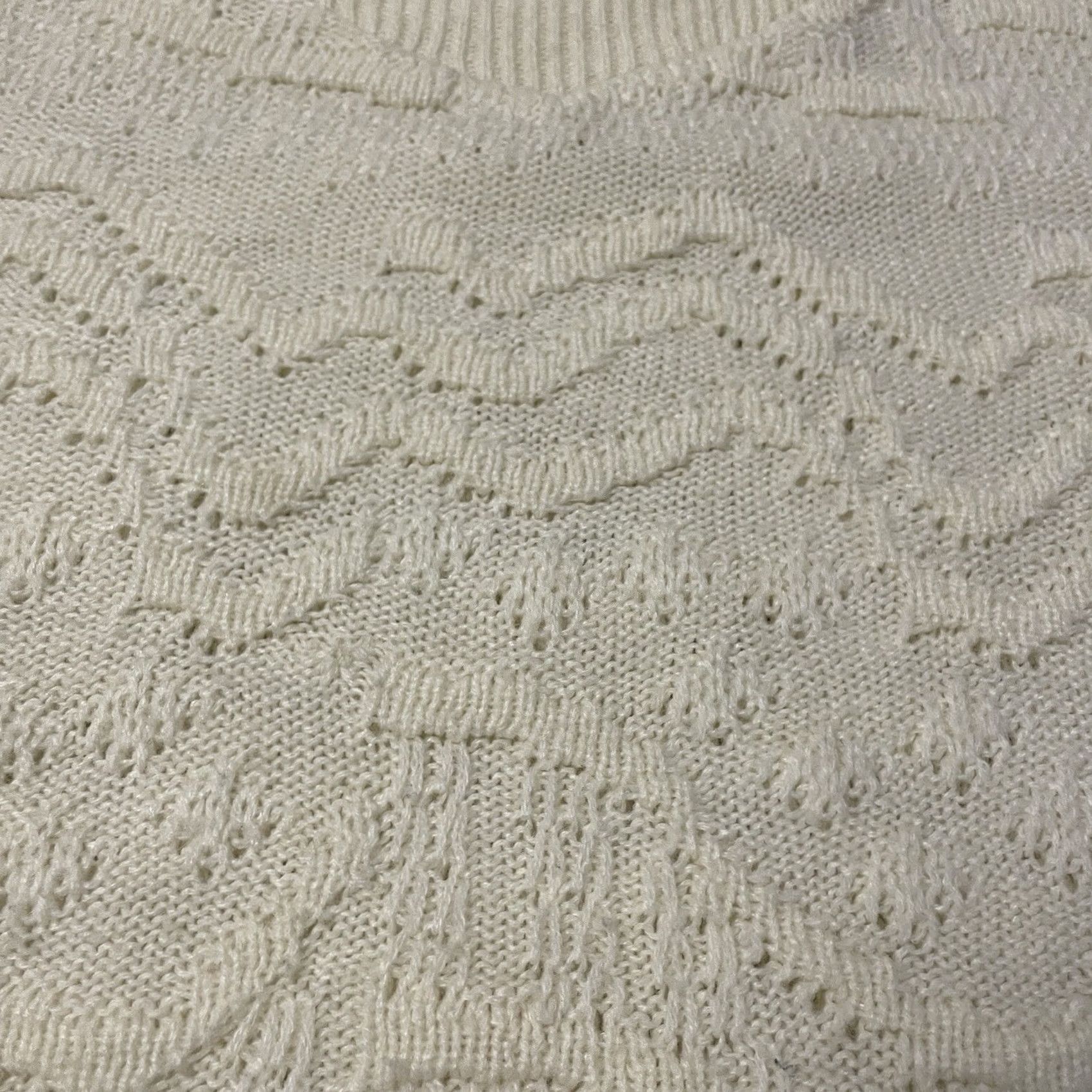 BUGATCHI BUGATCHI Sweater Womens Large Beige Knit Pullover Size L / US 10 / IT 46 - 4 Thumbnail
