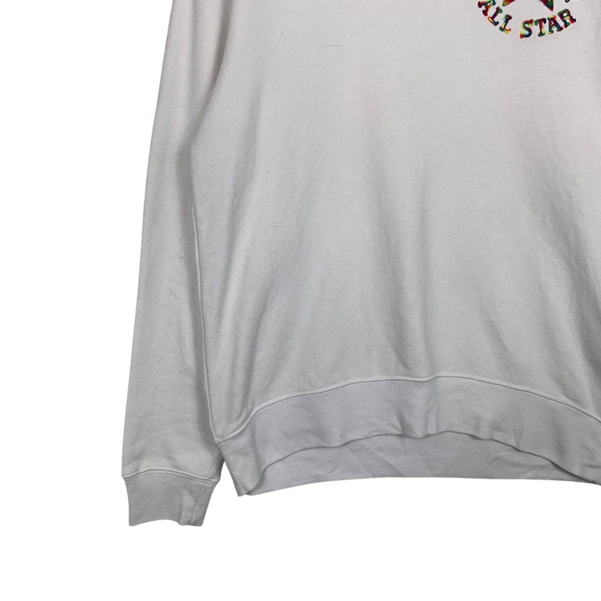 Converse CONVERSE All Star Logo White Crewneck Sweatshirt #1553-C70 Size US L / EU 52-54 / 3 - 3 Thumbnail