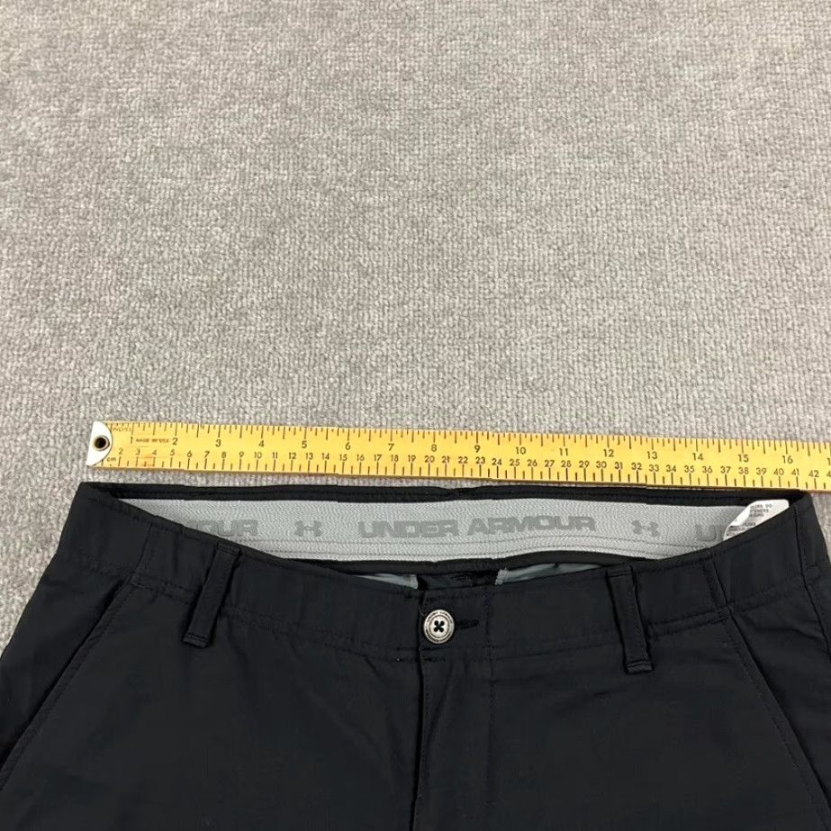 Under Armour UNDER ARMOUR Pants Mens 34x30 Black Straight Match Play Performance Golf Chino Size US 34 / EU 50 - 5 Thumbnail