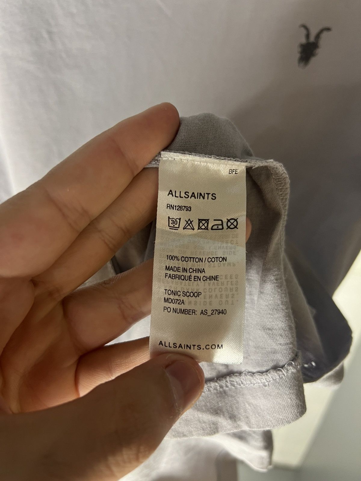 Allsaints × Vintage VERY RARE ALLSAINTS SPITALFIELDS DESIGNER T-SHIRT Y2K 90s Size US S / EU 44-46 / 1 - 4 Thumbnail