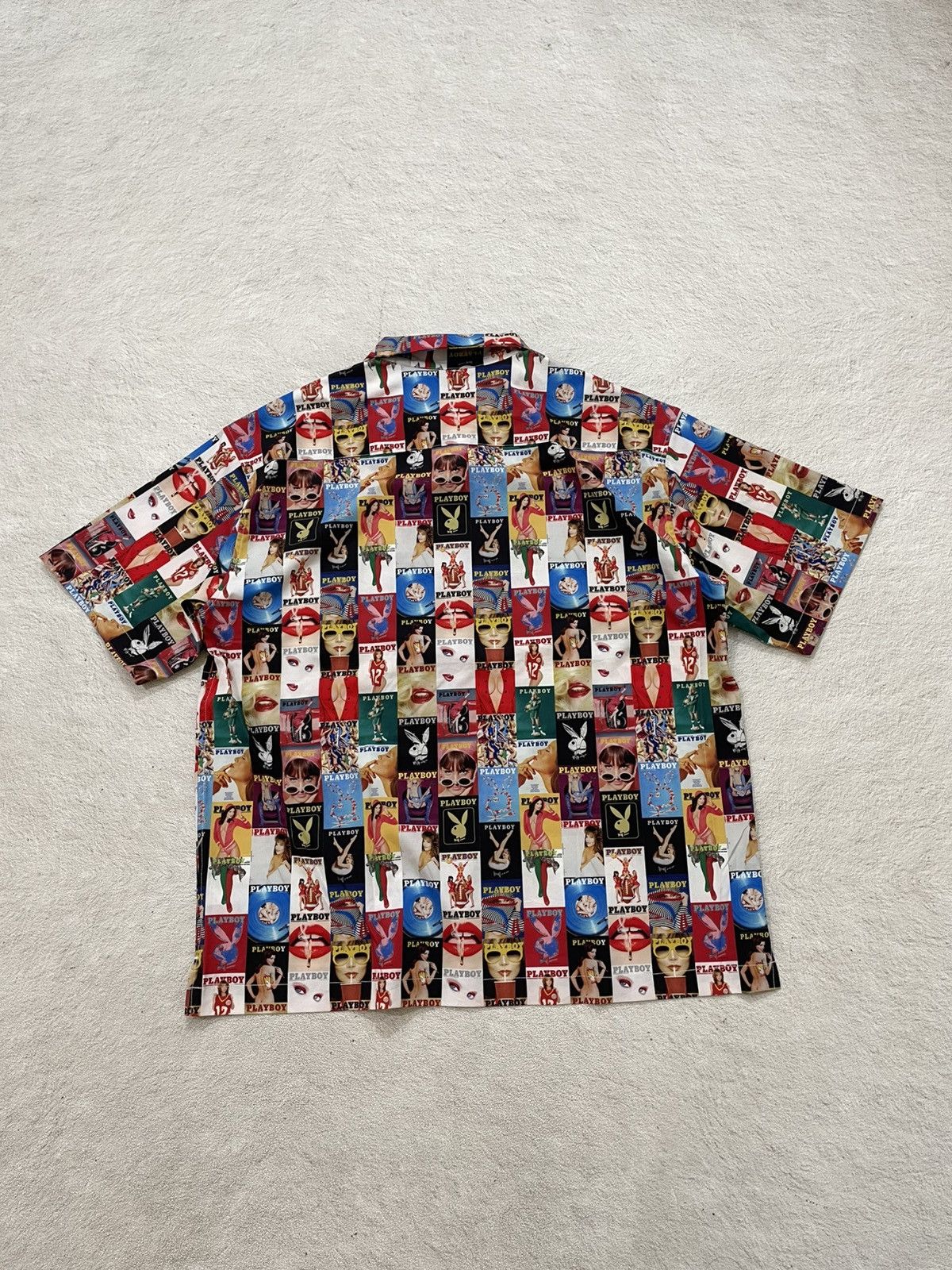 Hysteric Glamour 2000s Rare Playboy Collage AOP Hawaiian Shirt Vintage Y2K Size US XL / EU 56 / 4 - 6 Thumbnail