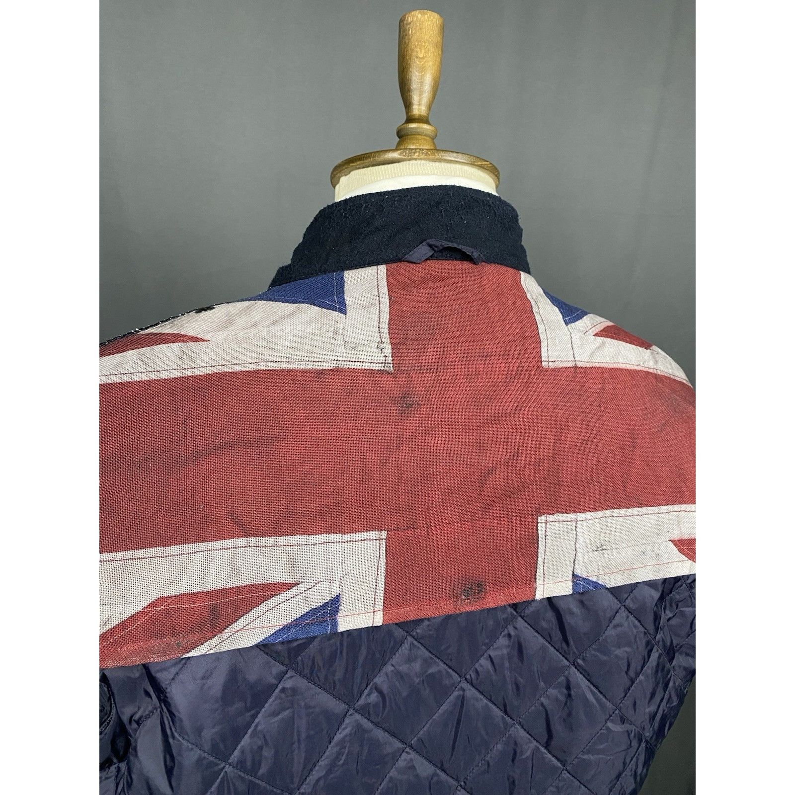 Barbour Barbour International Quilt Flyer Men's Blue Quilted Jacket Size US XXL / EU 58 / 5 - 12 Thumbnail