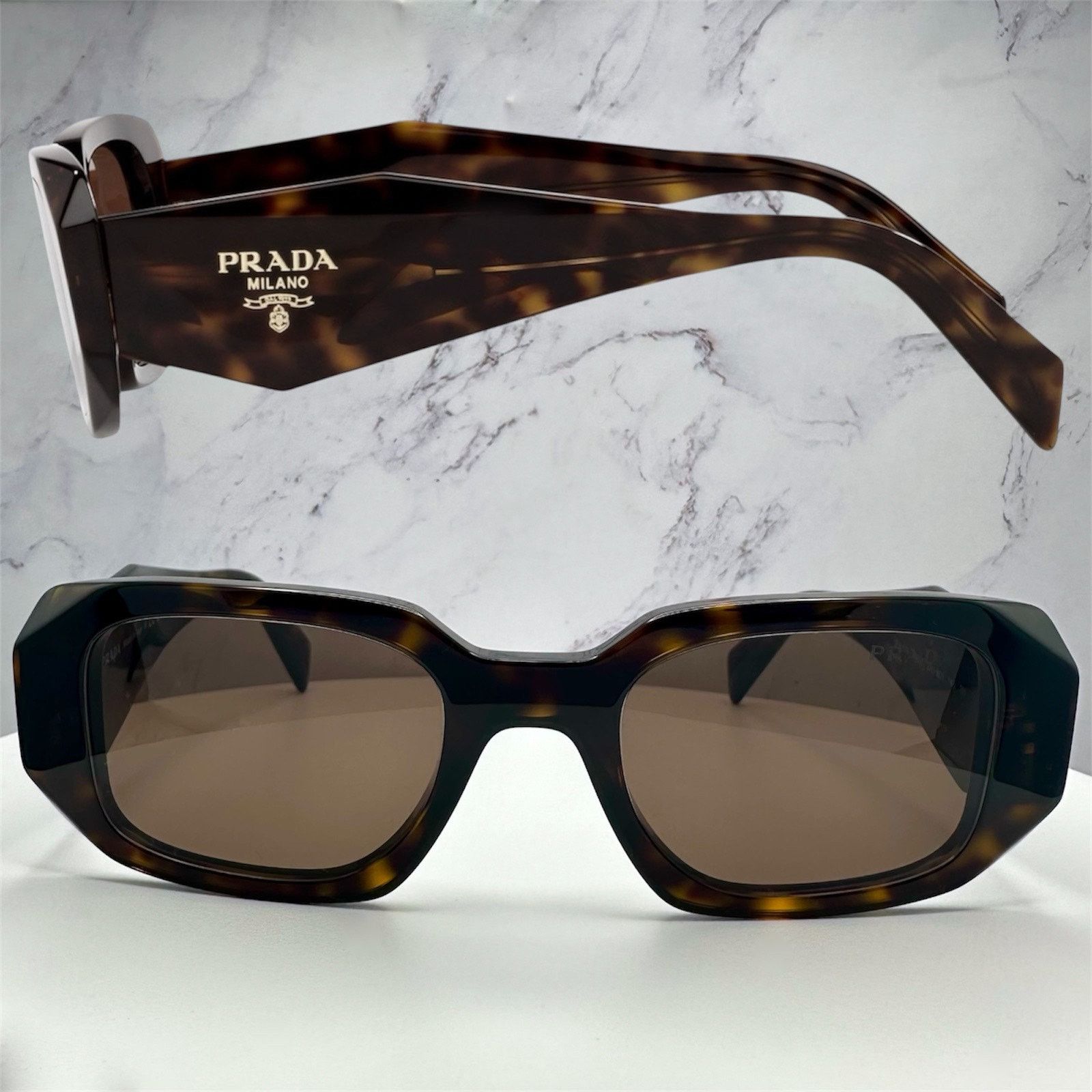 Prada PRADA Sunglasses New Brown PR 17WS Symbole Logo Authentic Size ONE SIZE - 2 Thumbnail