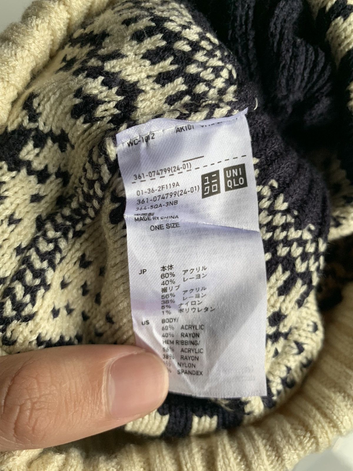 Japanese Brand × Kapital × Vintage Knitted Uniqlo Rare Design Winter Sessions Beanie Hats Size ONE SIZE - 9 Thumbnail