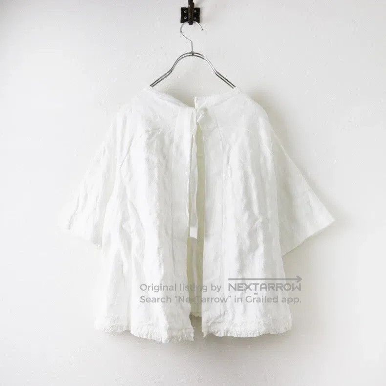 Comme des Garcons Comme Des Garcons Polka dot jacquard flounce back open shi Size S / US 4 / IT 40 - 2 Thumbnail