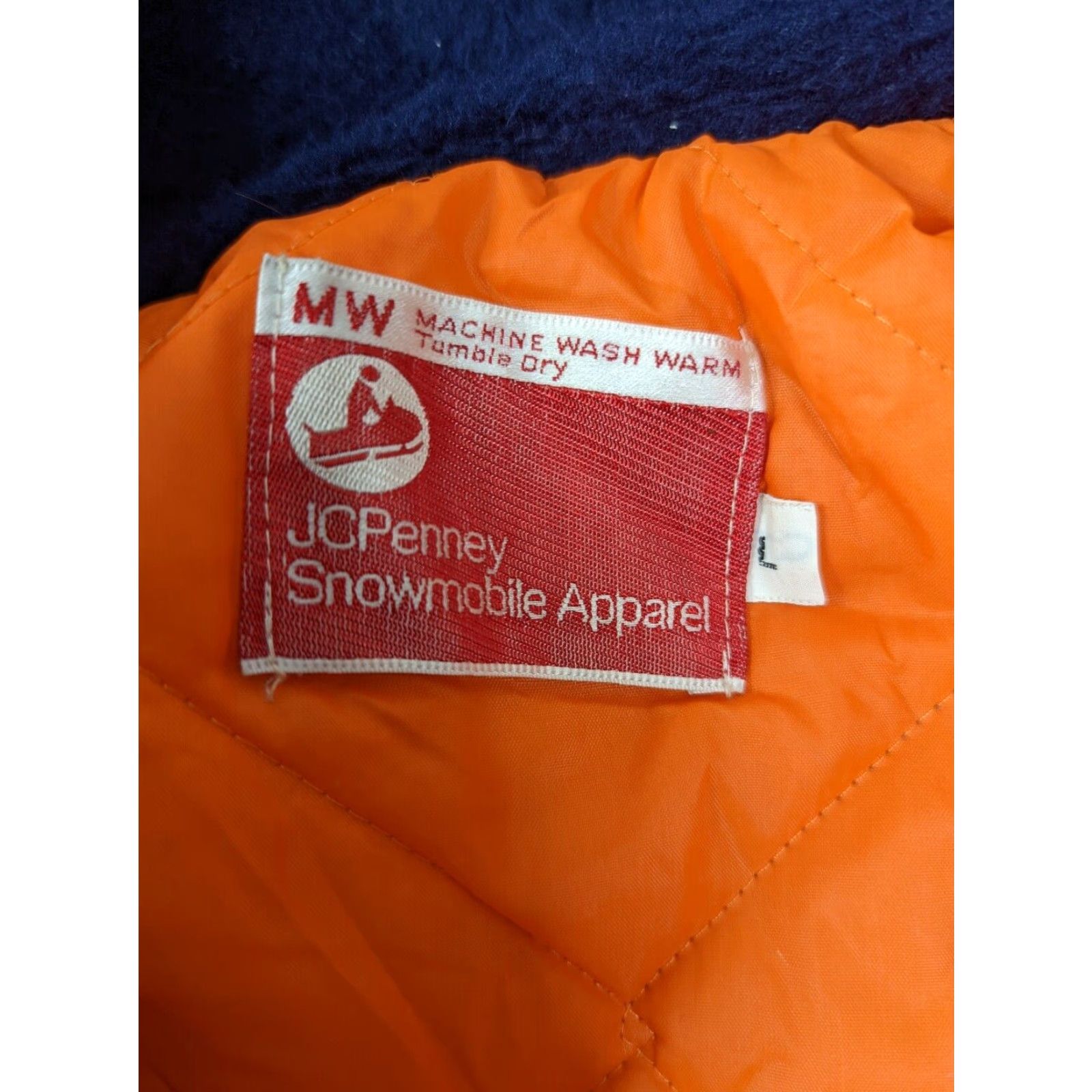 JCPenney VINTAGE JC Penney Snowmobile Apparel Parka Coat Jacket Men's Large Blue Faux Fur Parka Coat Jacket Size US L / EU 52-54 / 3 - 2 Thumbnail